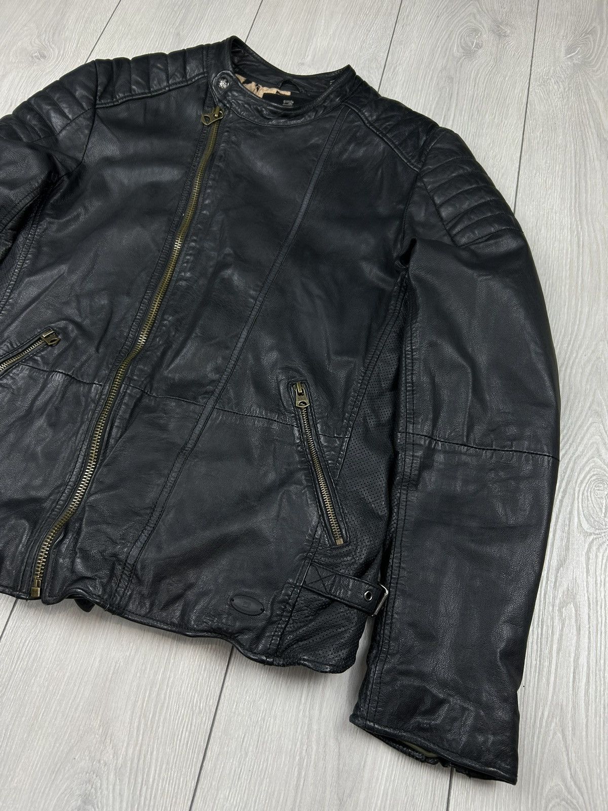 Scotch & Soda Scotch & Soda Leather Black Jacket Size L Size US L / EU 52-54 / 3 - 2 Thumbnail