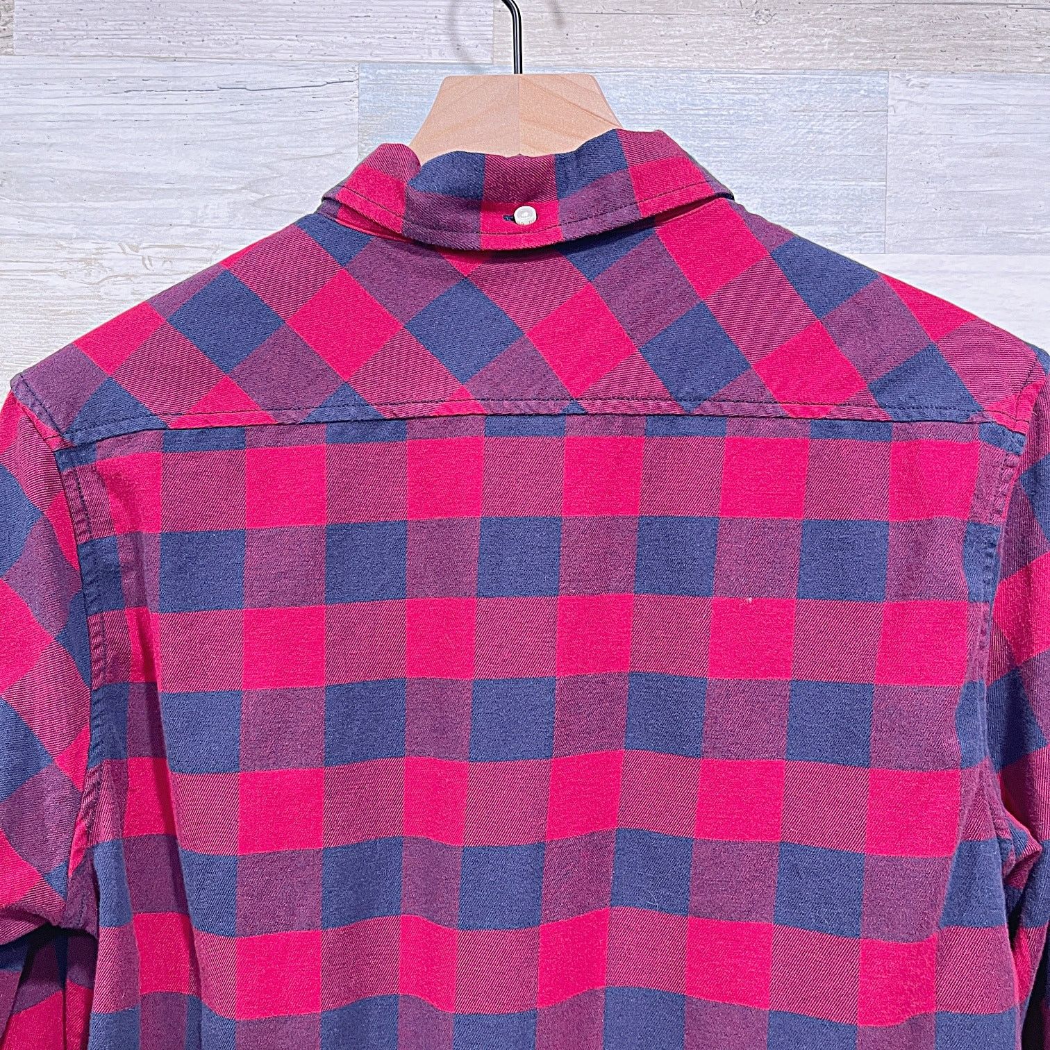 Chubbies Chubbies Plaid Check Flannel Shirt Red Blue Cotton Stretch S Size US S / EU 44-46 / 1 - 4 Thumbnail