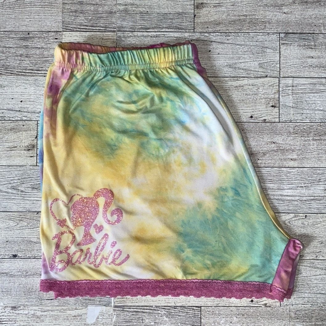 Vintage Retro, Pastel Tie Dye, Sparkle Barbie, Lounge/Sleep Shorts Size 28" / US 6 / IT 42 - 12 Thumbnail