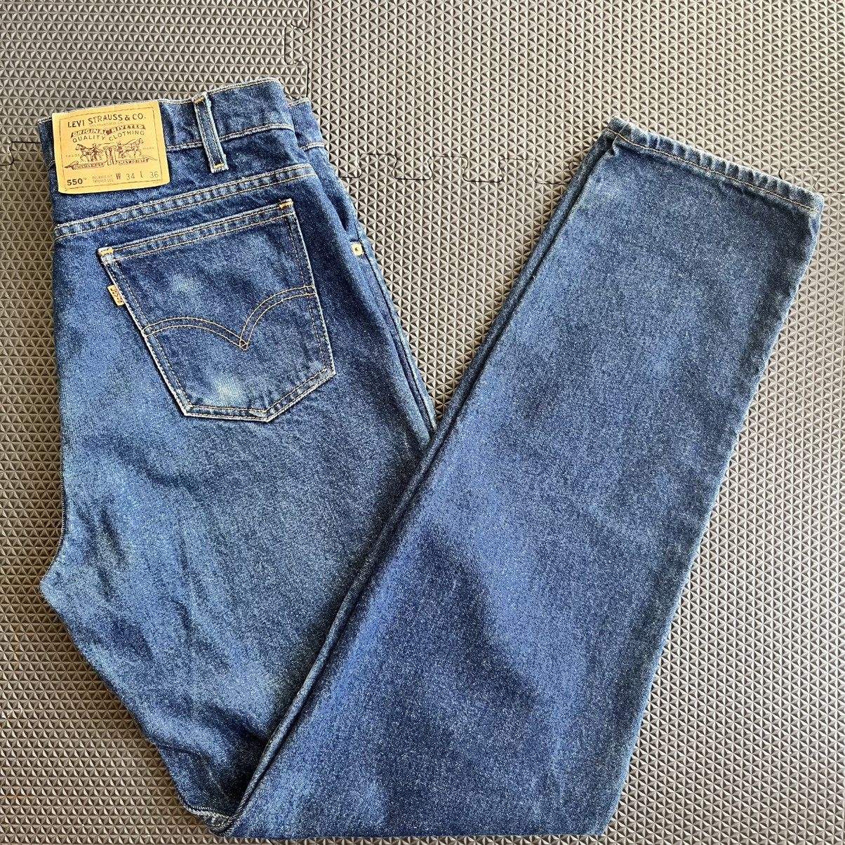 Levi's VTG Levi’s Orange Tab 550 Relaxed Fit Tapered Leg Jeans 34 Size US 34 / EU 50 - 1 Thumbnail