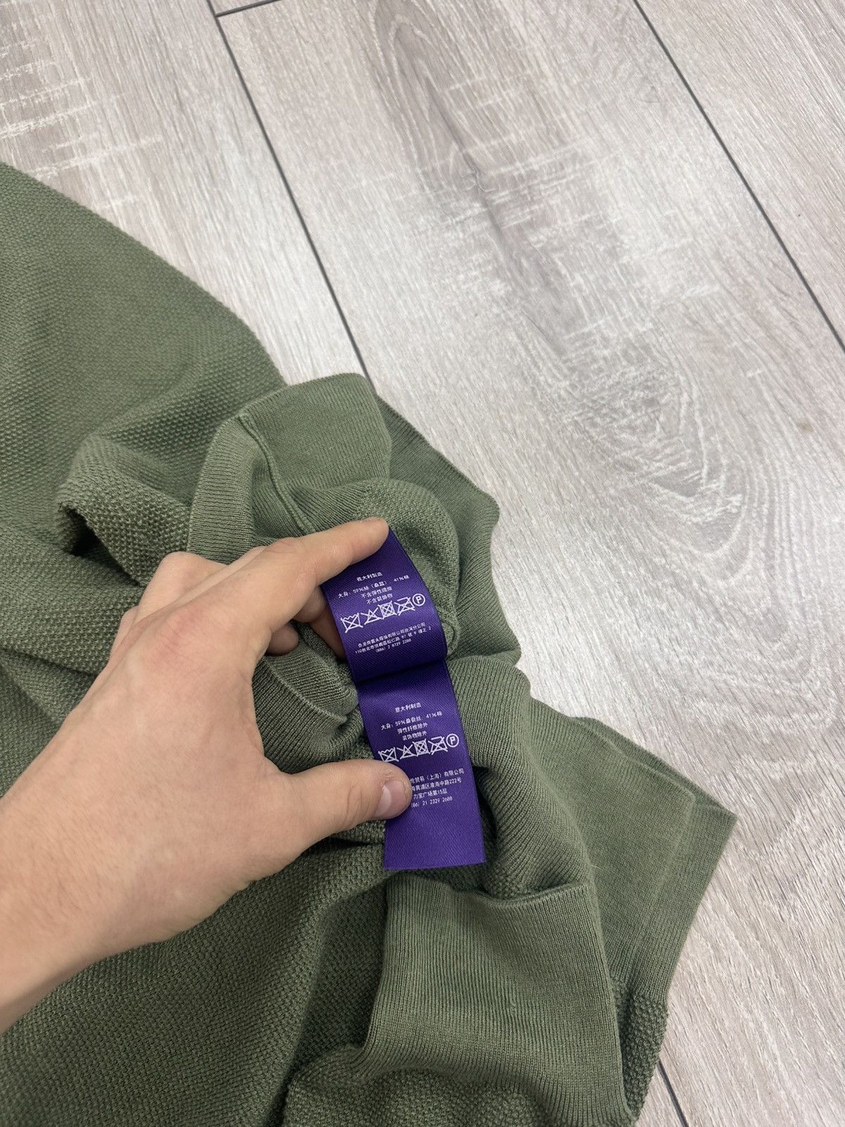 Polo Ralph Lauren Ralph Lauren Purple label LogoSilk and Cotton Polo Shirt Size US XL / EU 56 / 4 - 11 Thumbnail