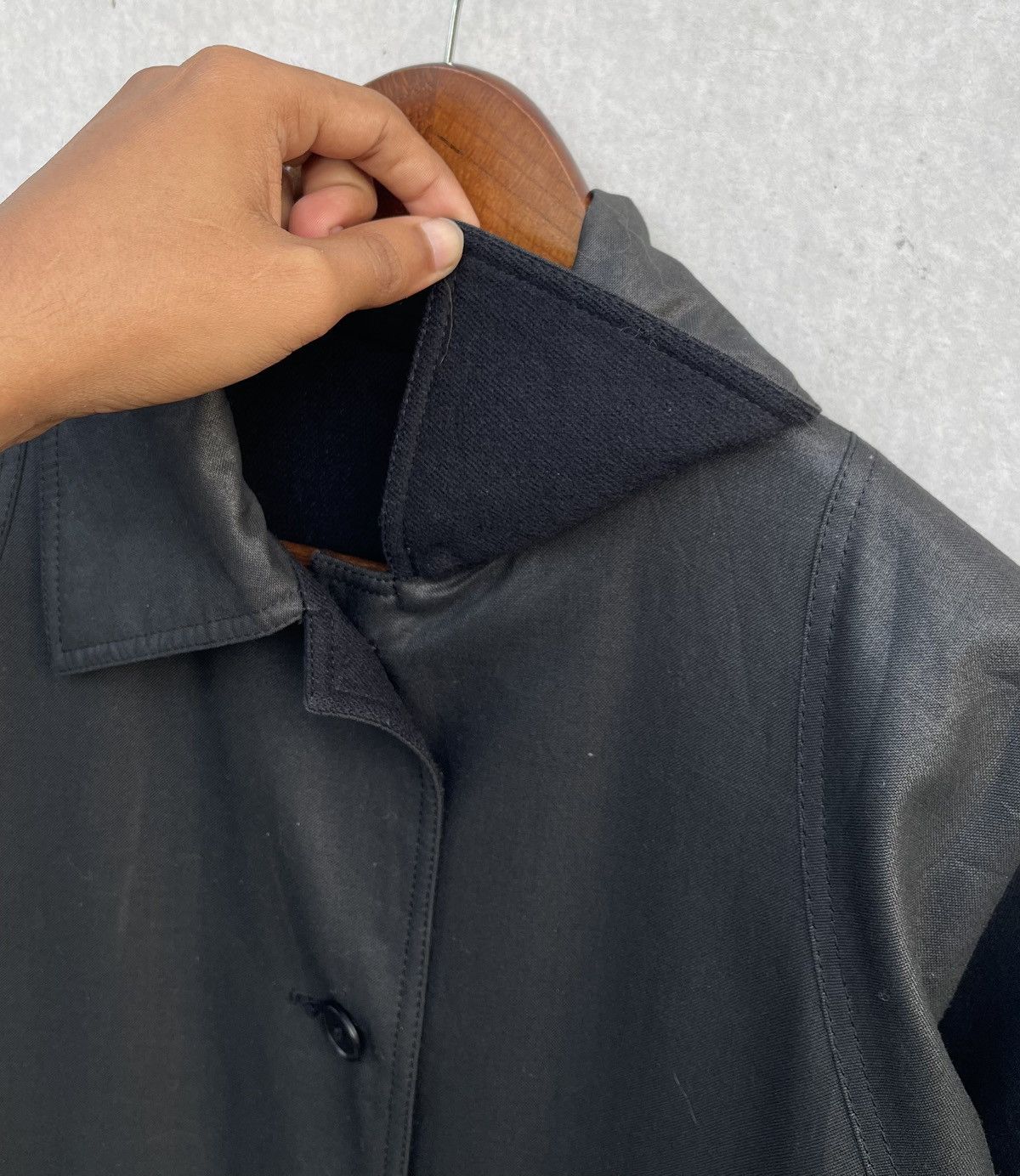 Givenchy 🔥VINTAGE GIVENCHY BLACK METALLIC/WOOL REVERSIBLE JACKET Size US M / EU 48-50 / 2 - 17 Thumbnail
