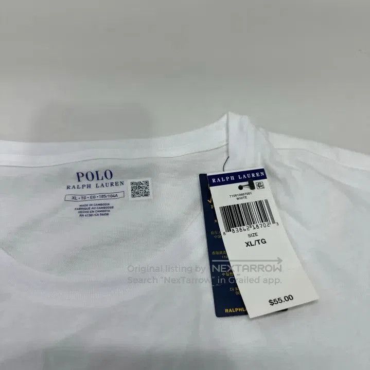 Polo Ralph Lauren Polo Ralph Lauren Logo Embroidered Men's White T. Size US XL / EU 56 / 4 - 4 Thumbnail