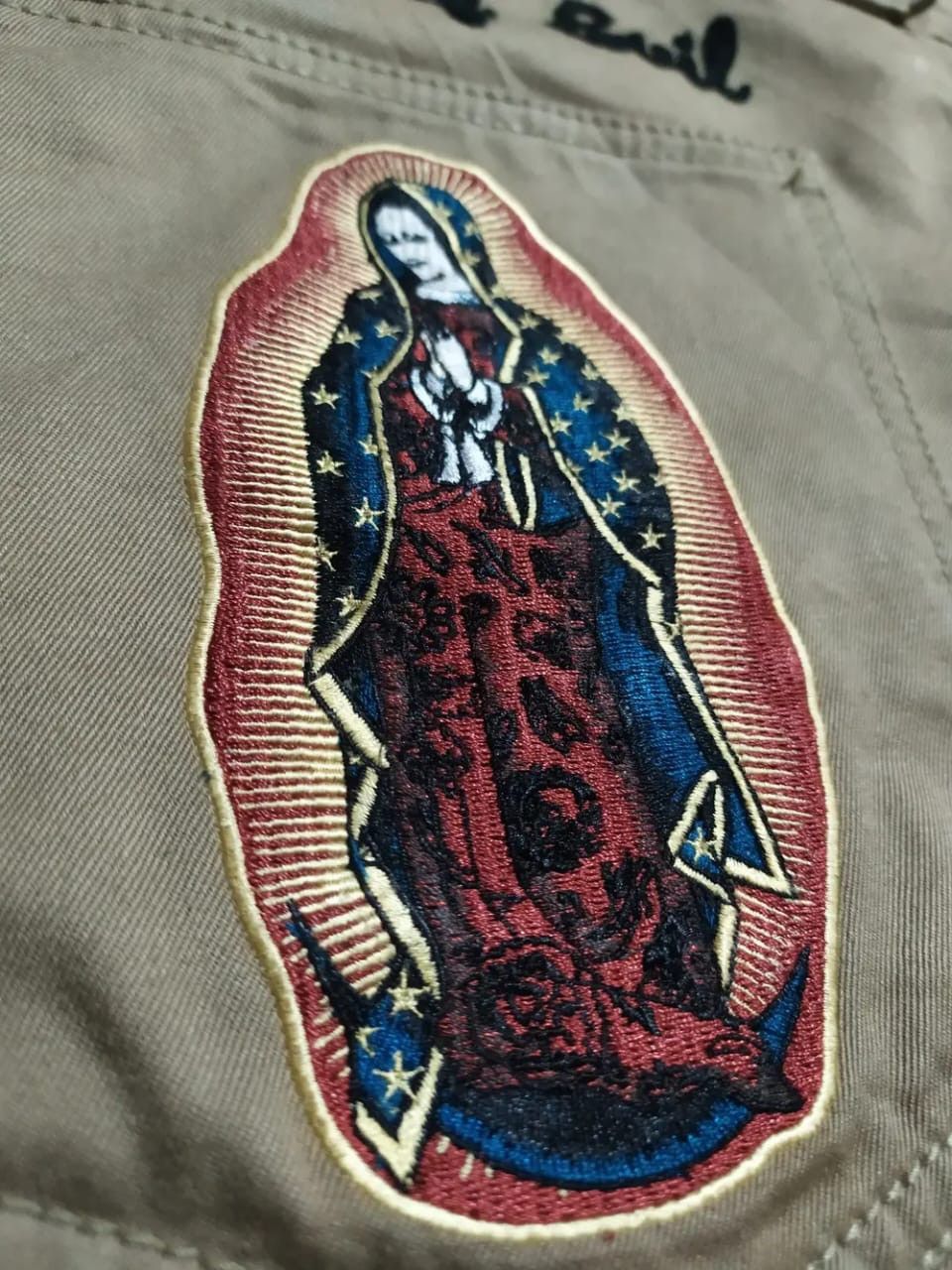 Japanese Brand Embroidery Prayed Marie Junk Star Tokyo Japan Straight Pant Size US 33 - 1 Thumbnail