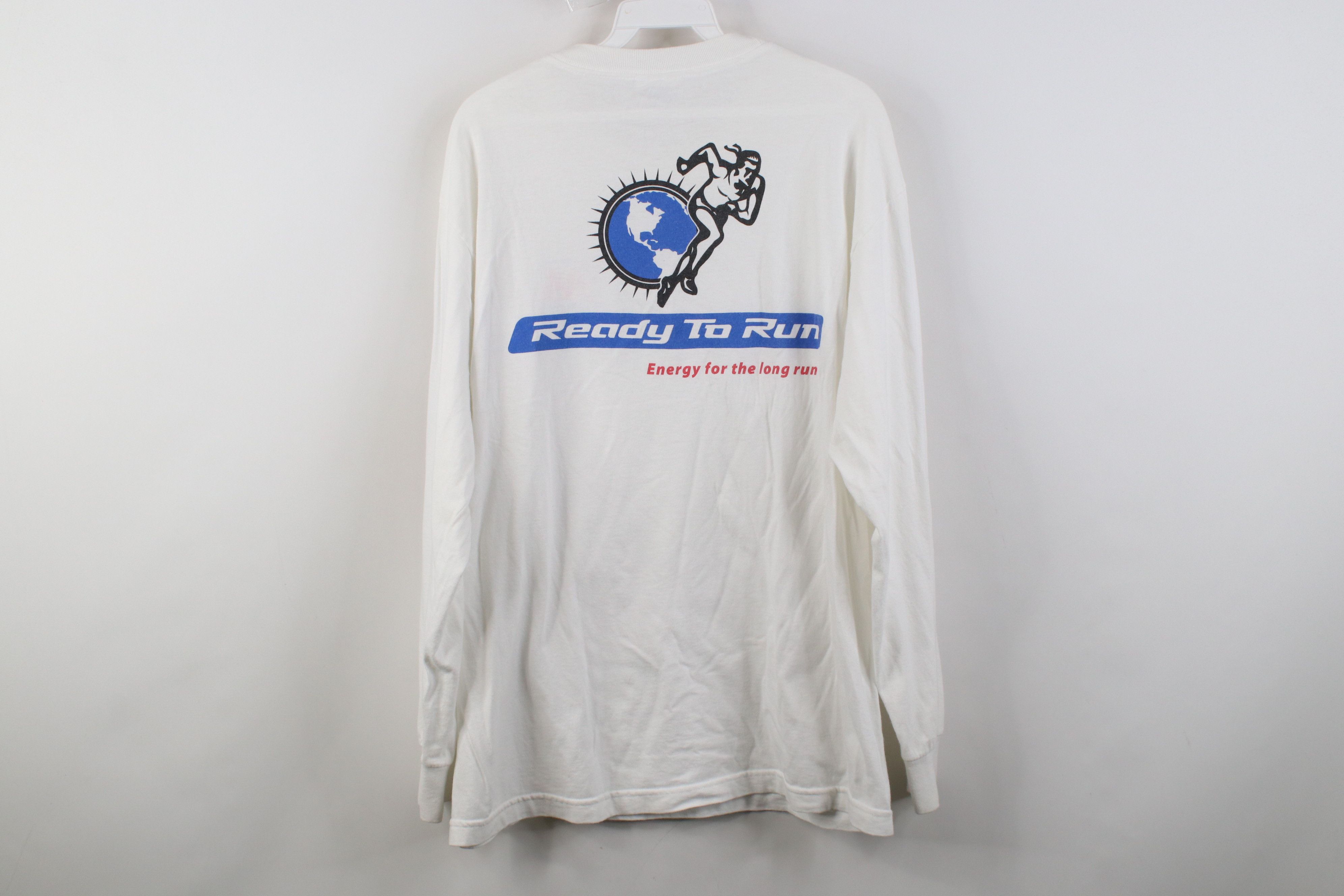 Vintage Vintage 90s Y2K Oil Corporation Long Sleeve T-Shirt White Size US L / EU 52-54 / 3 - 10 Thumbnail