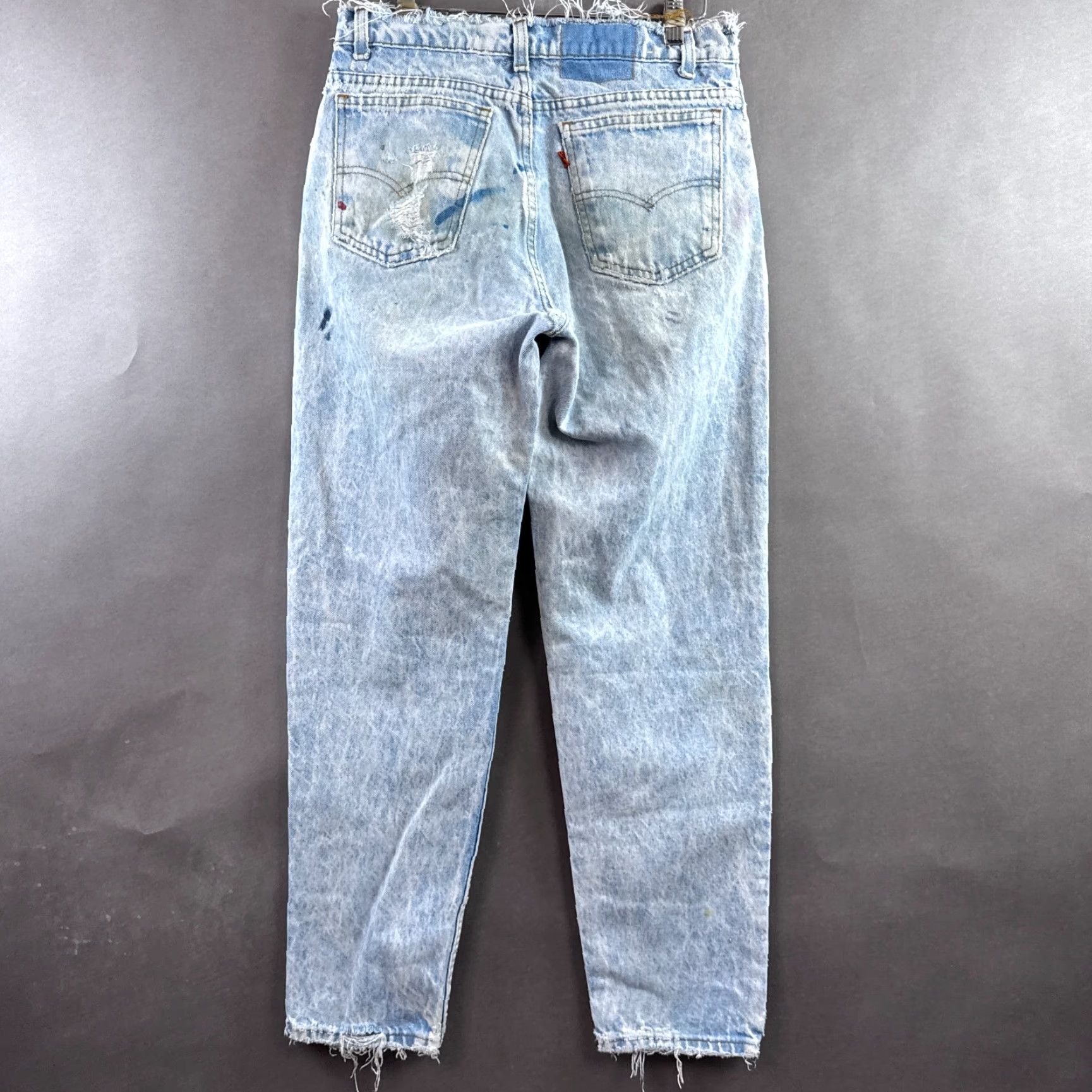 Levi's VINTAGE Levi's Jeans Mens 30x30 Blue 80s Orange Tab Made USA Levi's 550 90s 80s Jeans Mens Blue - Relaxed 5-Pocket Denim Shirt? Size US 31 - 6 Thumbnail