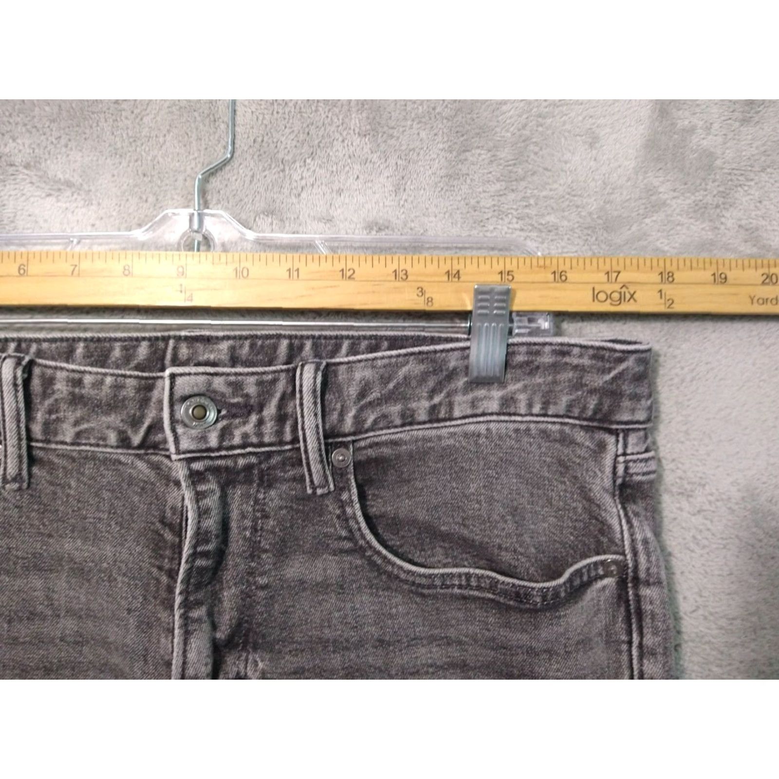 Bonobos Bonobos Jeans Mens 33x34 Denim Black Mid Rise Slim Tailored Fit 5-Pocket Design Regular Inseam 34 Men Size US 33 - 3 Thumbnail