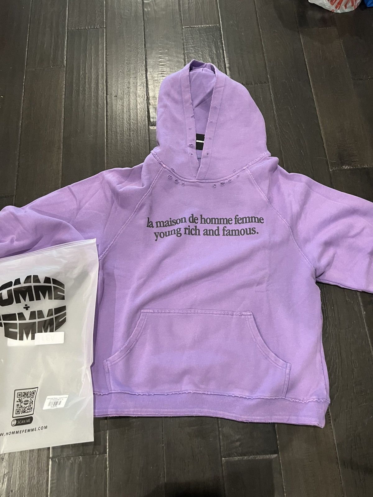 Homme + Femme La Homme+femme Purple La Maison Hoodie Size US M / EU 48-50 / 2 - 1 Thumbnail
