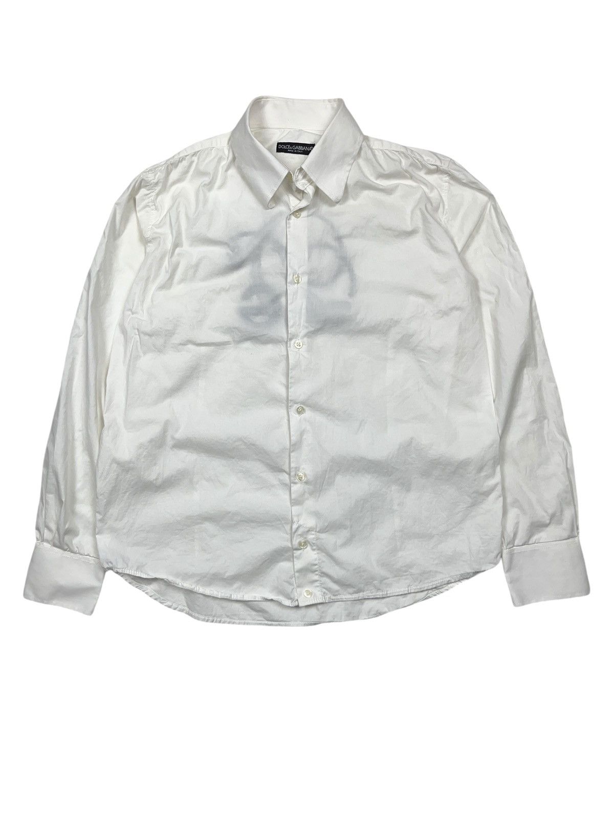 Dolce & Gabbana × Vintage Vintage Dolce & Gabbana Embroidered Logo Button Up Shirt Size US XL / EU 56 / 4 - 2 Thumbnail