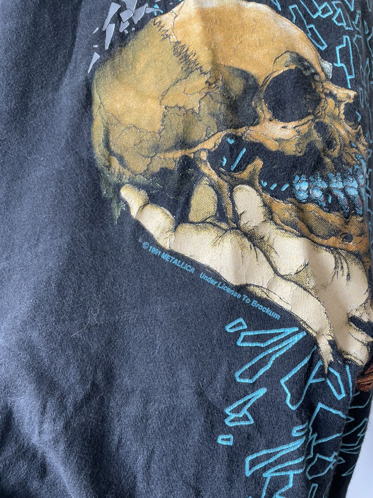 Band Tees × Metallica × Vintage 🔥Ultra Rare🔥Vintage 1991 Metallica Tee shirt double print Size US XL / EU 56 / 4 - 10 Thumbnail