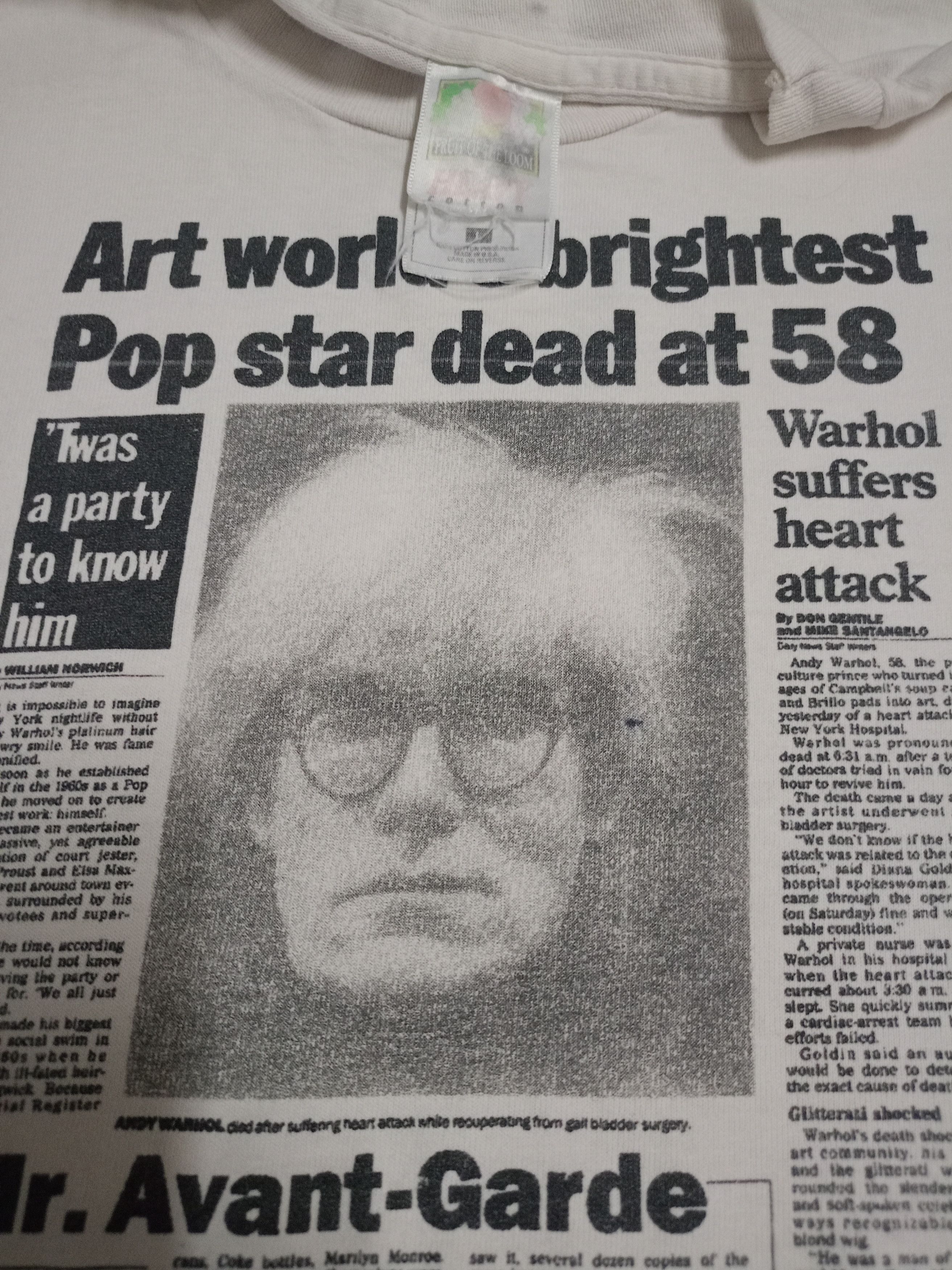 Andy Warhol × Vintage Vintage rare andy Warhol shirt Size US L / EU 52-54 / 3 - 3 Thumbnail