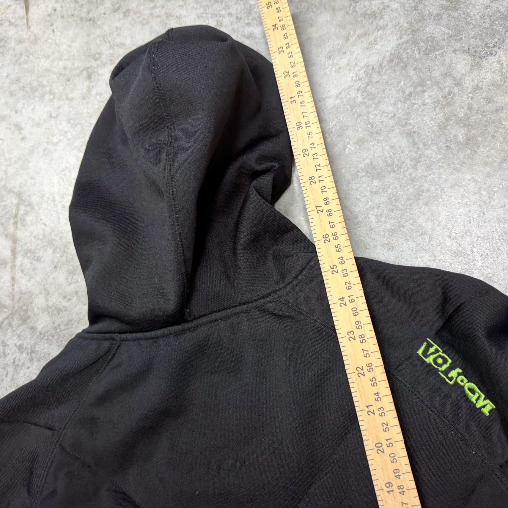 Volcom Volcom Hoodie Sweatshirt Womens Small Black Full Zip Quilted Logo Lined Skater Size S / US 4 / IT 40 - 8 Thumbnail