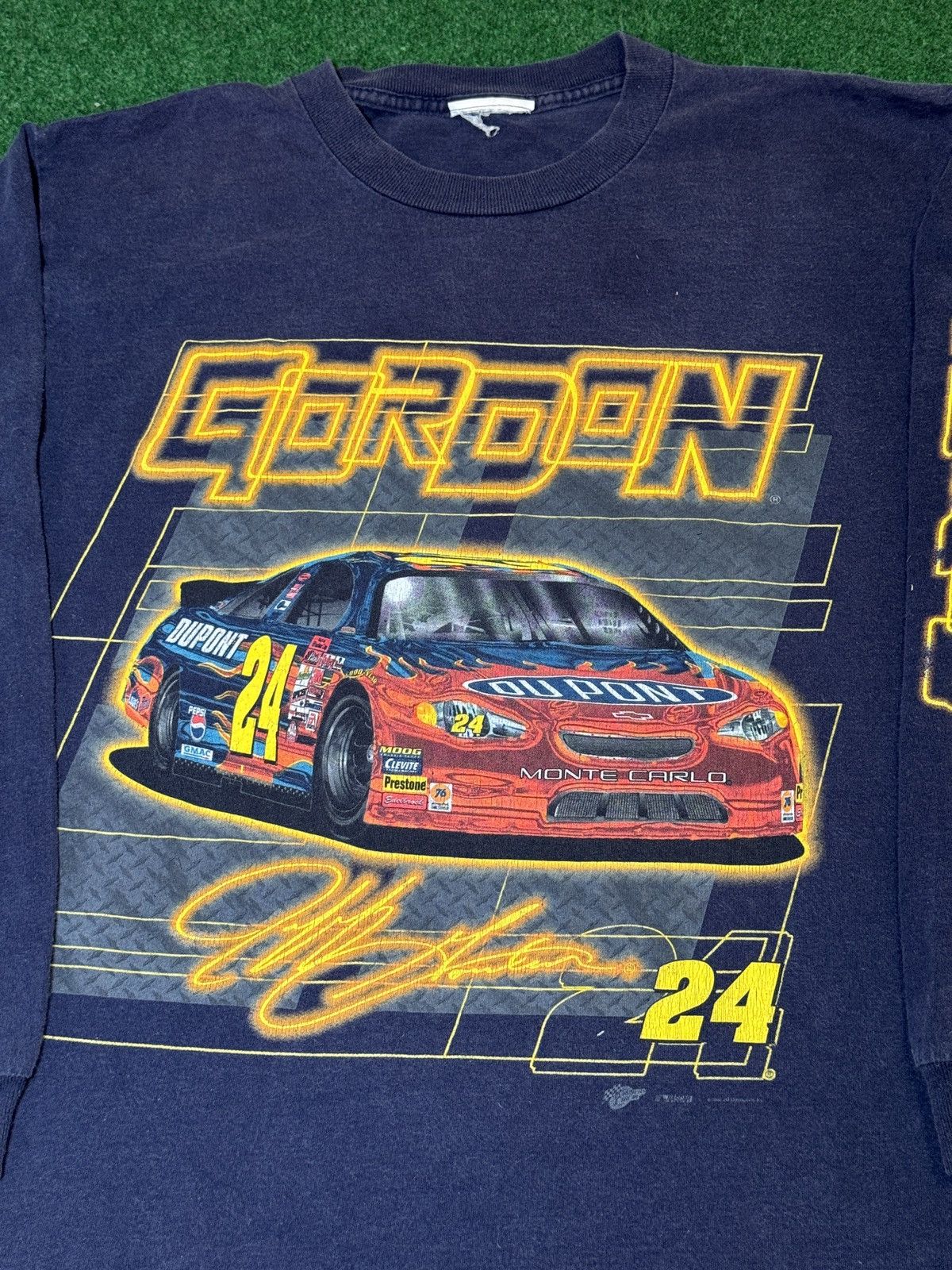 NASCAR × Vintage Vintage Jeff Gordon Monte Carlo Du Pont Long Sleeve T Shirt Size US M / EU 48-50 / 2 - 2 Thumbnail