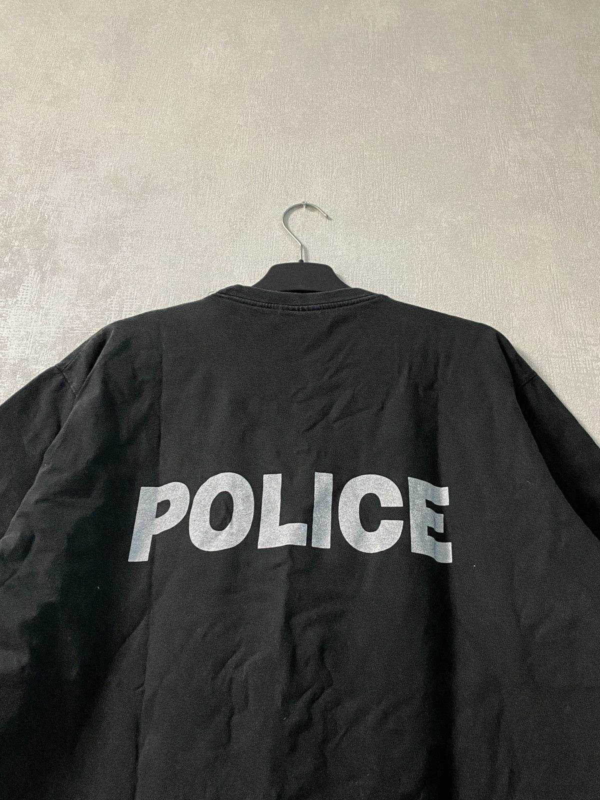 Vintage 🚨VINTAGE VETEMENTS STYLE POLICE FADED T-SHIRT Size US L / EU 52-54 / 3 - 2 Thumbnail