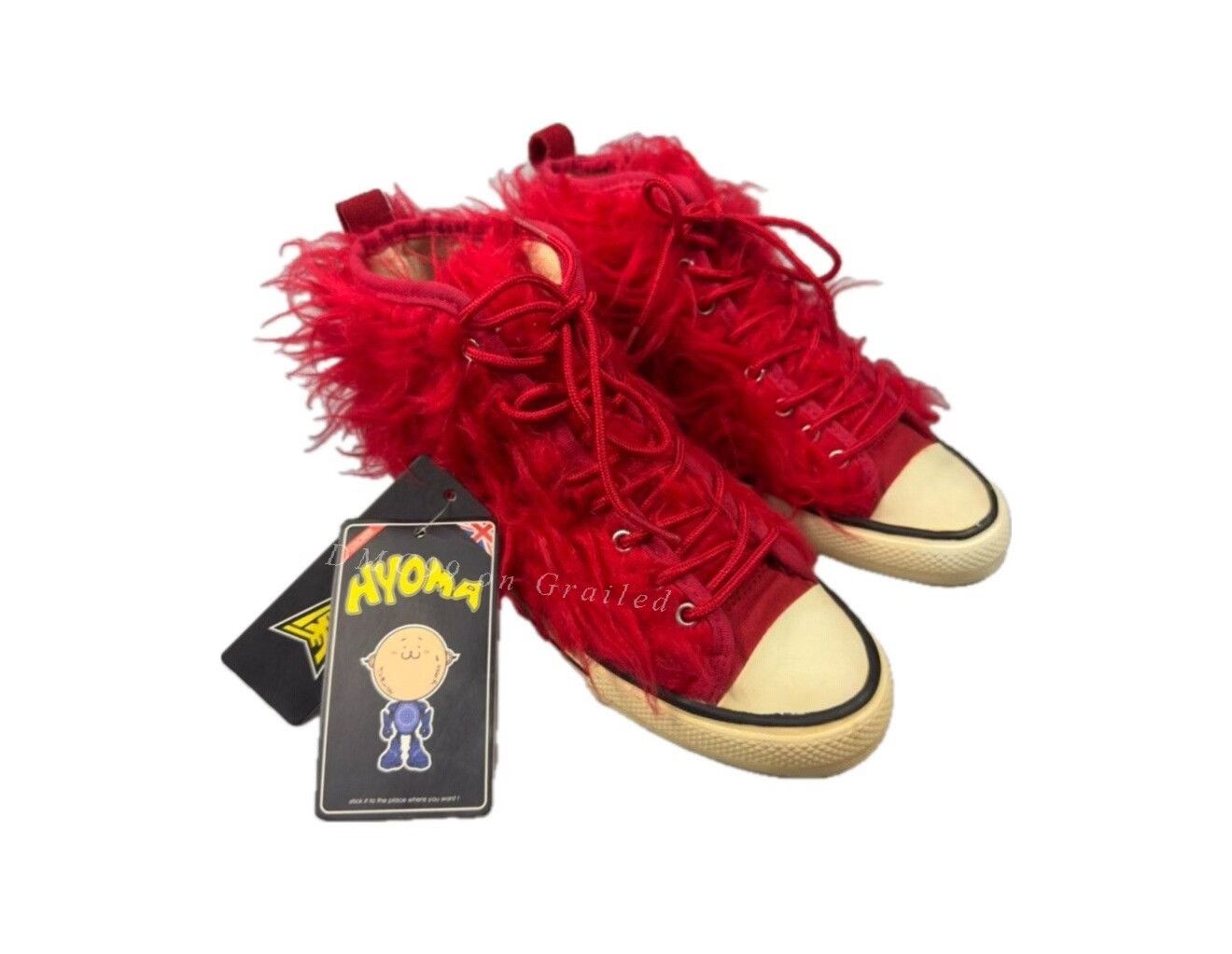 Vintage Archive 20471120 Faux-fur High-top Sneakers Size US 8 / EU 41 - 1 Thumbnail