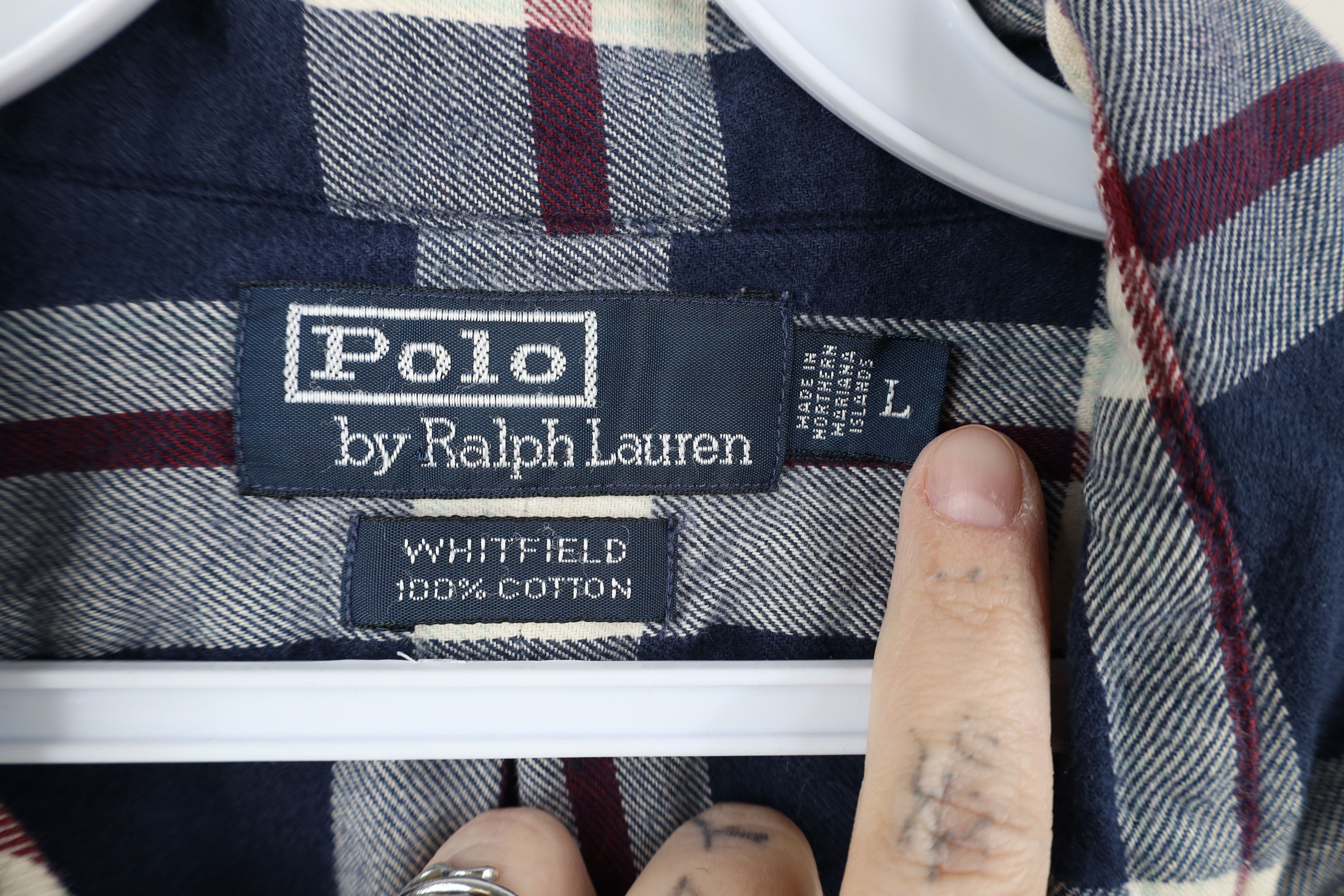 Polo Ralph Lauren Vintage 90s Ralph Lauren Flannel Collared Button Shirt USA Size US L / EU 52-54 / 3 - 7 Thumbnail