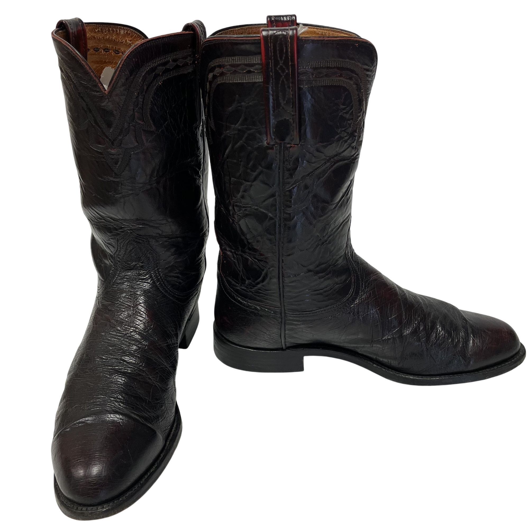 Lucchese Lucchese 2000 Cowboy Western SMOOTH OSTRICH Roper Boots Size US 8.5 / EU 41-42 - 6 Thumbnail