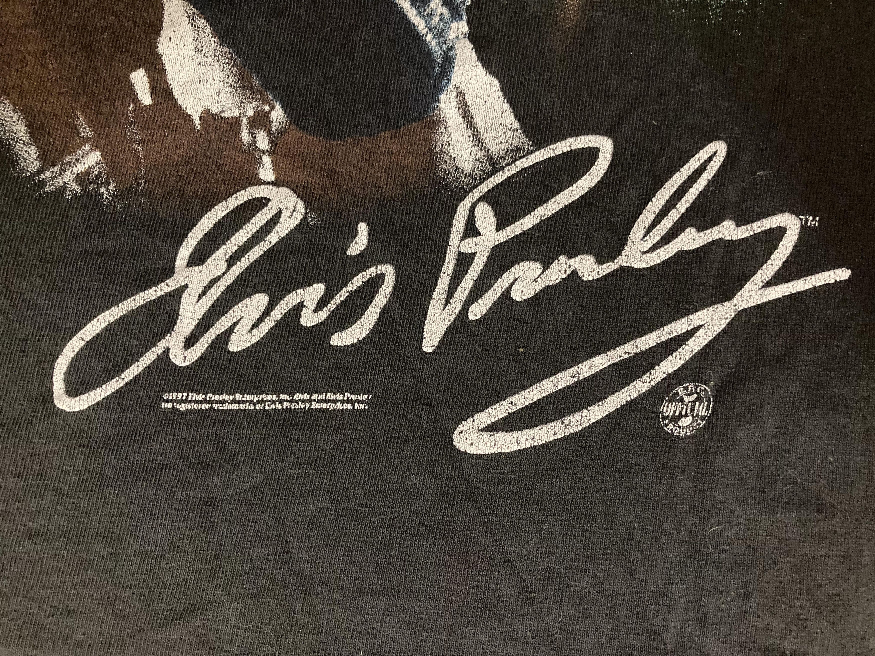 Band Tees × Vintage Vintage 1997 Elvis Presley Viva Las Vegas T-Shirt Size US L / EU 52-54 / 3 - 9 Thumbnail