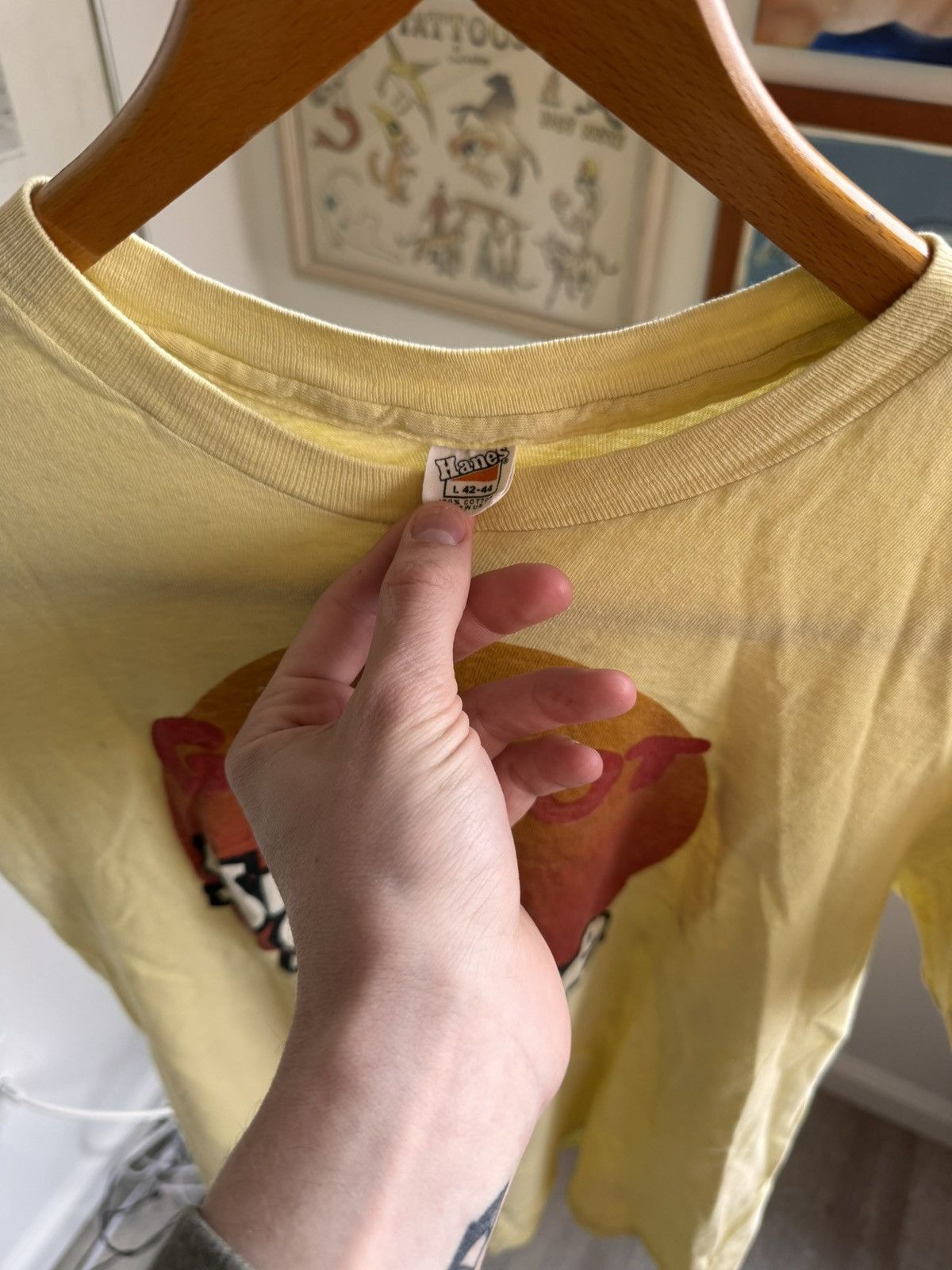 Vintage Vintage Yellow Radio Tee Size US M / EU 48-50 / 2 - 2 Thumbnail
