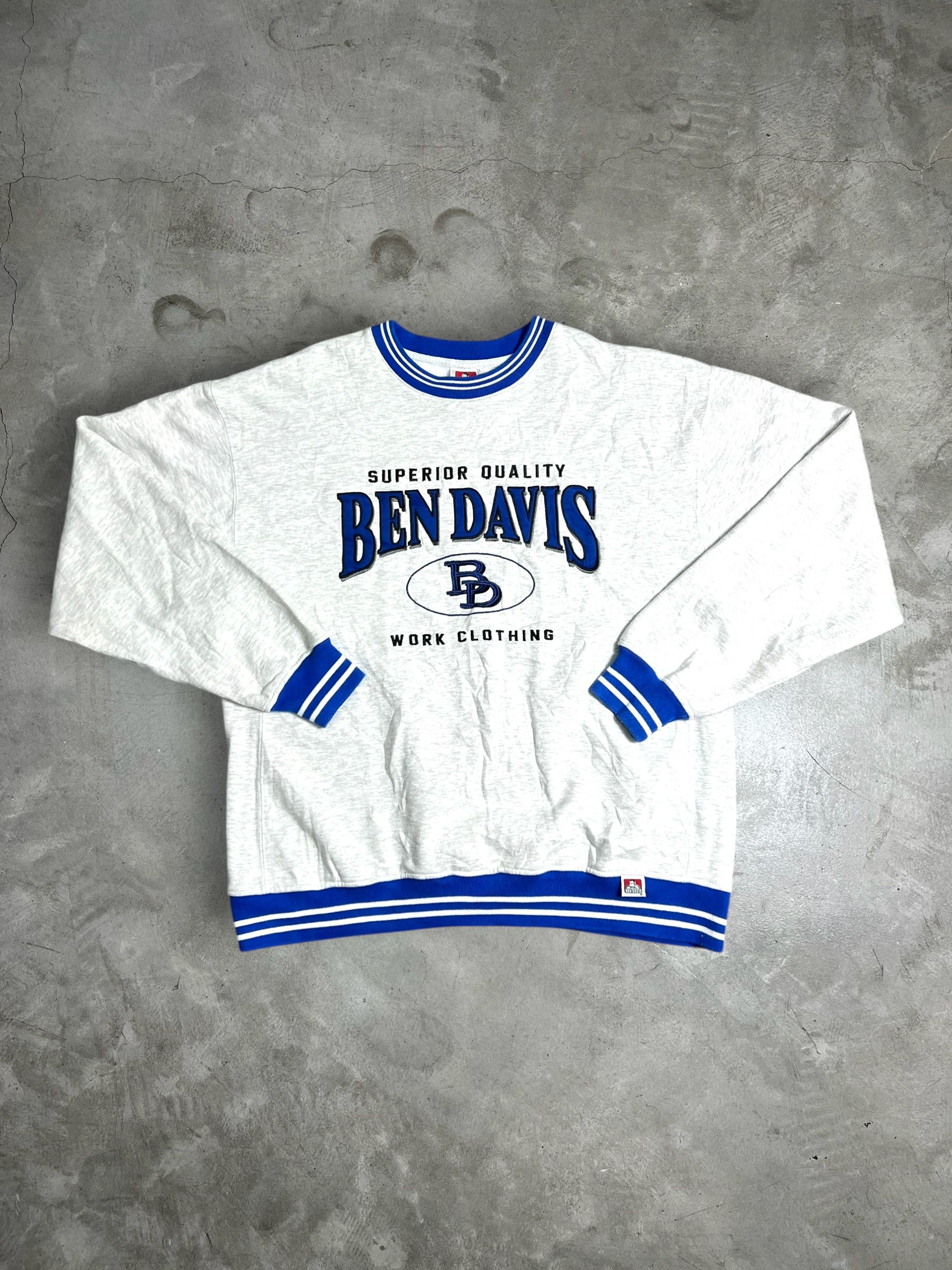 Ben Davis Ben Davis Embroidery Spell Out Sweatshirt (L) JKA190 Size US L / EU 52-54 / 3 - 1 Thumbnail