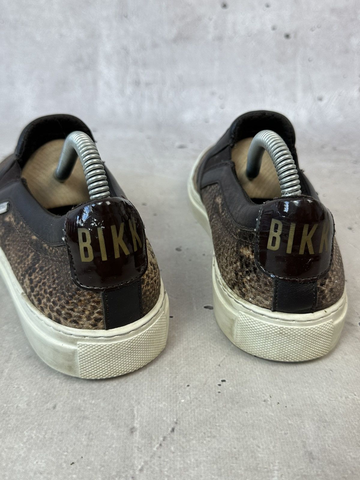 Dirk Bikkembergs Dirk Bikkembergs Snake Brown Leather Men’s Slip on Size US 7.5 / EU 40-41 - 12 Thumbnail
