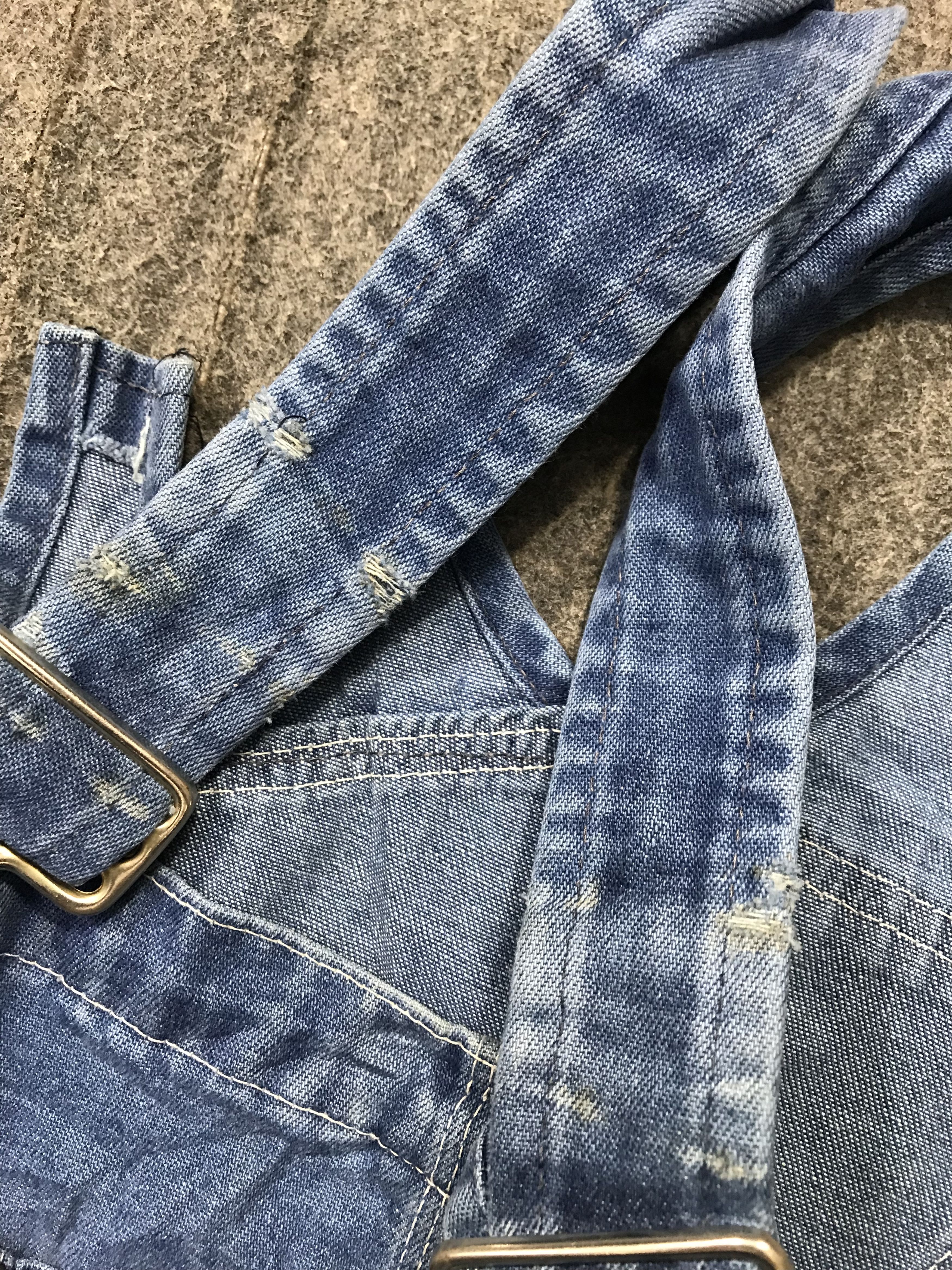 Sears 80s Sears Tradewear Union Made Indigo Denim Jeans Overall Size US 33 - 8 Thumbnail