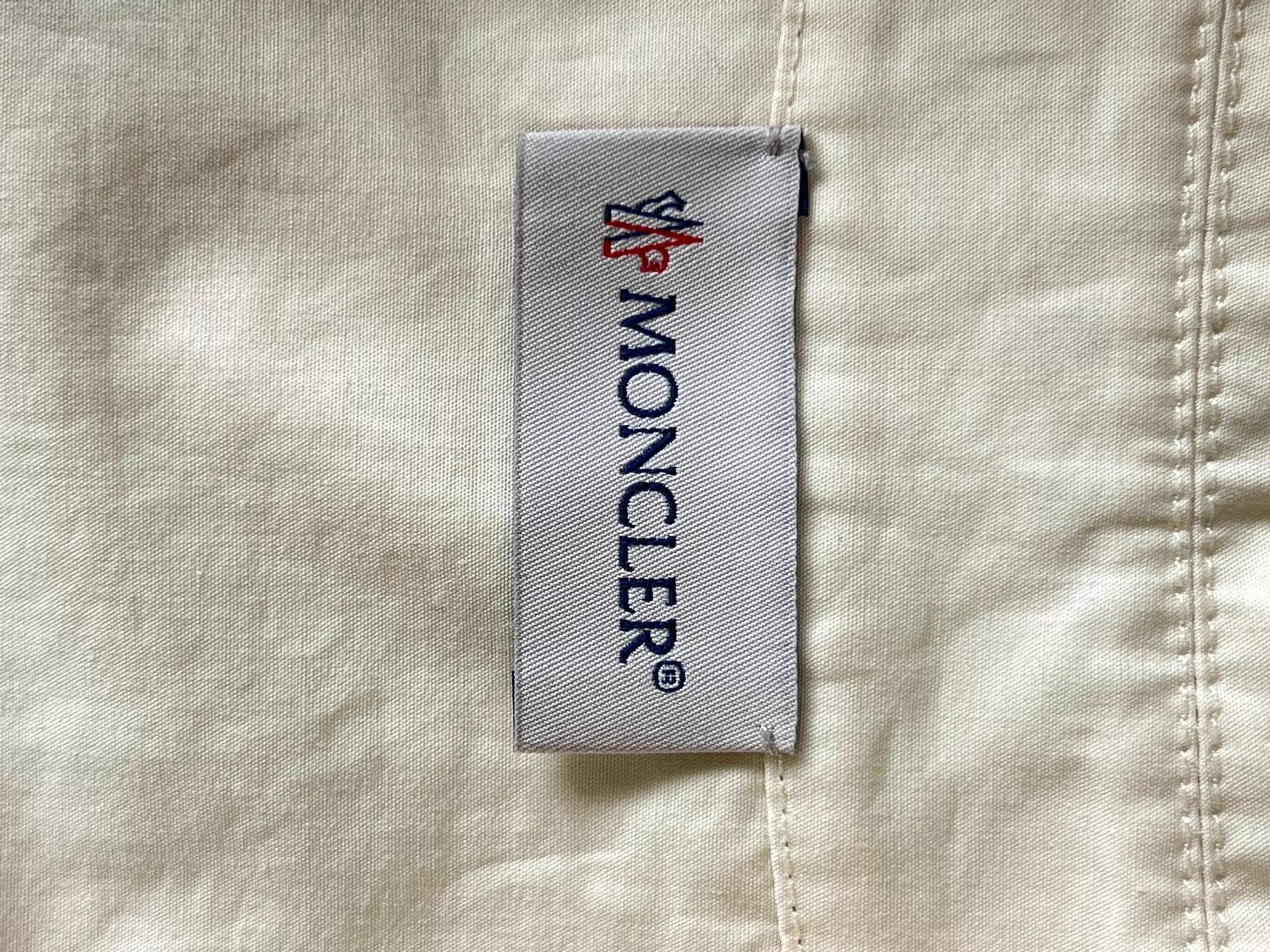 Moncler Moncler Women's Ivory 38 Long Sleeve Shirt Relaxed Zipper Size S / US 4 / IT 40 - 6 Thumbnail
