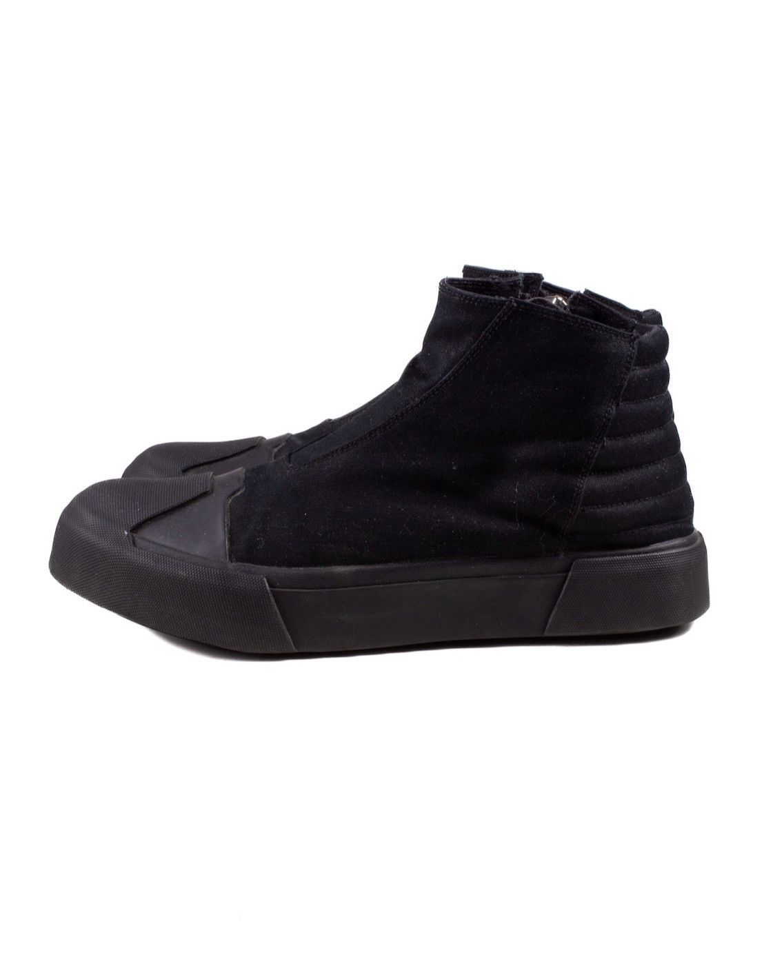 image of Avant Garde x Julius Black Canvas Mid Top Sneakers, Men's (Size 9)
