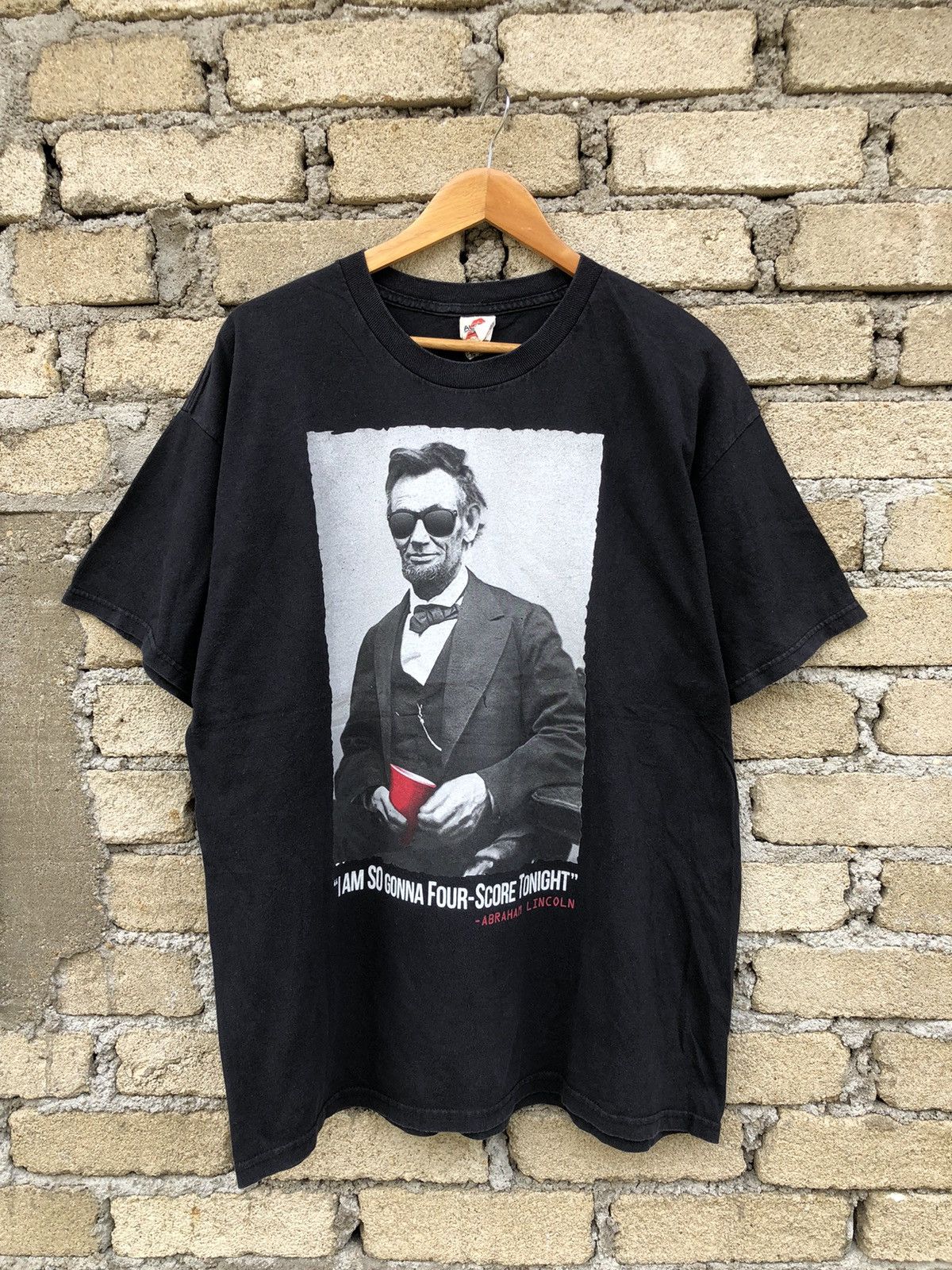 Japanese Brand × Vintage Vintage Y2K Abraham Lincoln Photo Tee Size US XL / EU 56 / 4 - 1 Thumbnail