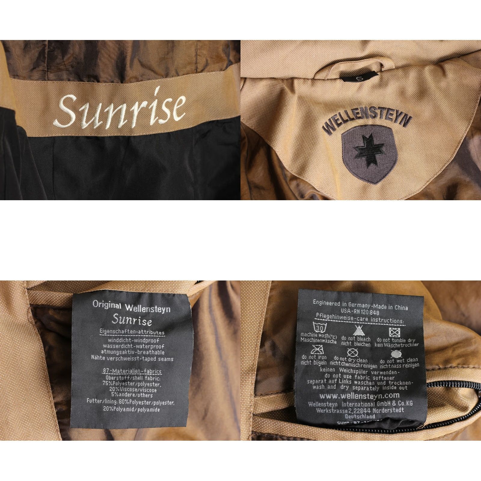 Vintage WELLENSTEYN SUNRISE Jacket Women S Hooded Windproof Waterproof Beige MJ2838 Size S / US 4 / IT 40 - 8 Thumbnail