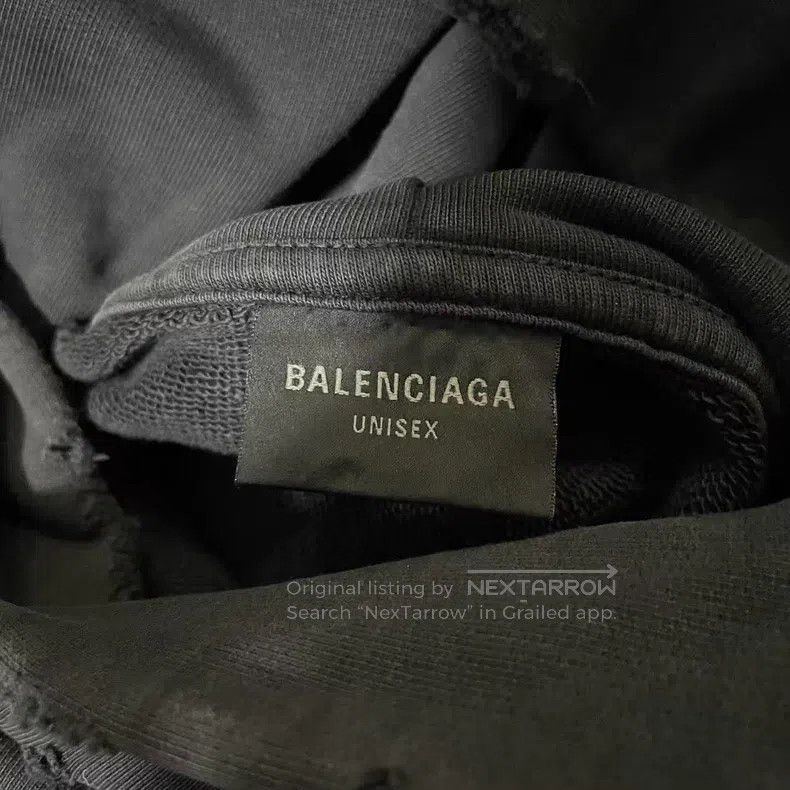 Balenciaga Balenciaga Statue of Liberty distressed hooded sweatshirt Size US M / EU 48-50 / 2 - 4 Thumbnail