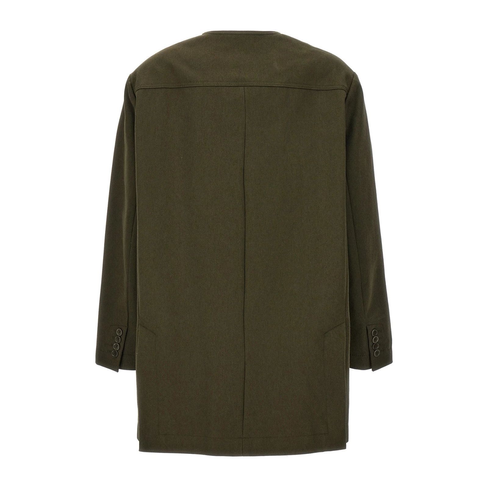 Max Mara MAX MARA Recital Green Midi Cotton Jacket New & Authentic (W Size M / US 6-8 / IT 42-44 - 2 Thumbnail