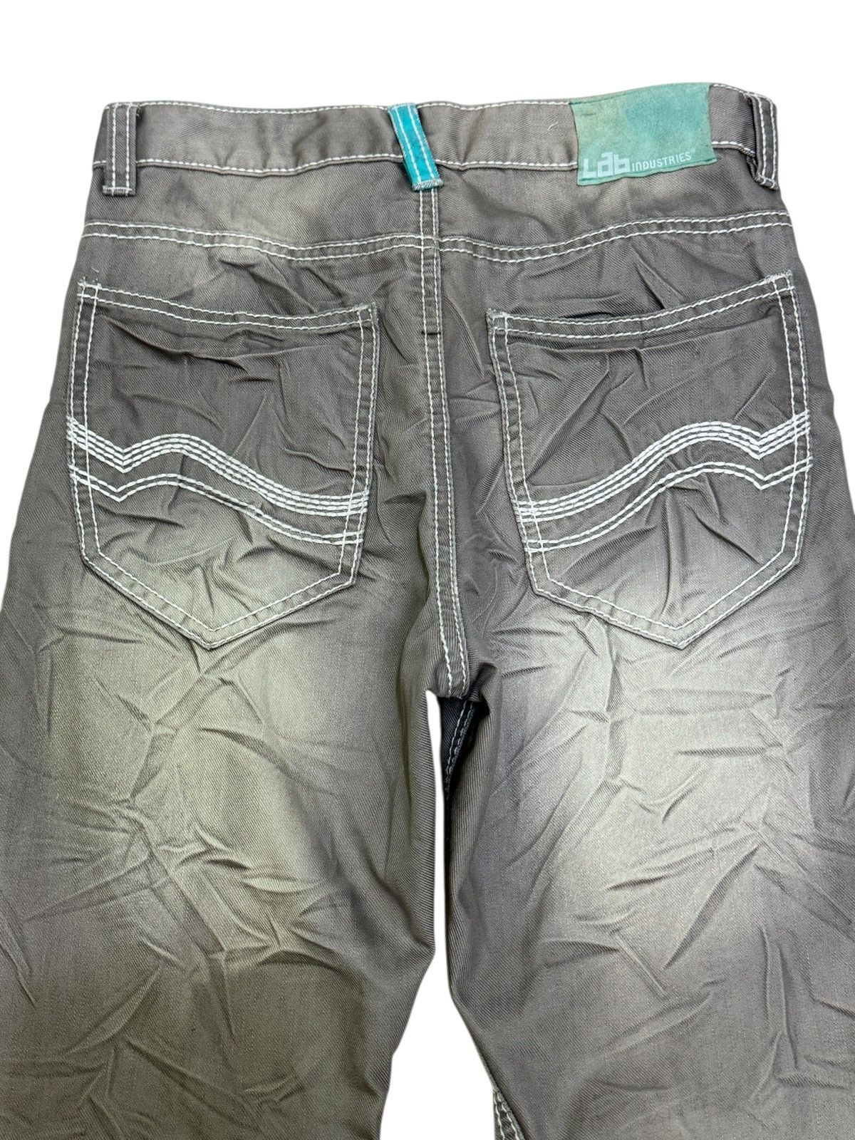 If Six Was Nine Lab Industries Wrinkled Effect Grey Pants Y2K Style Size US 28 / EU 44 - 9 Thumbnail