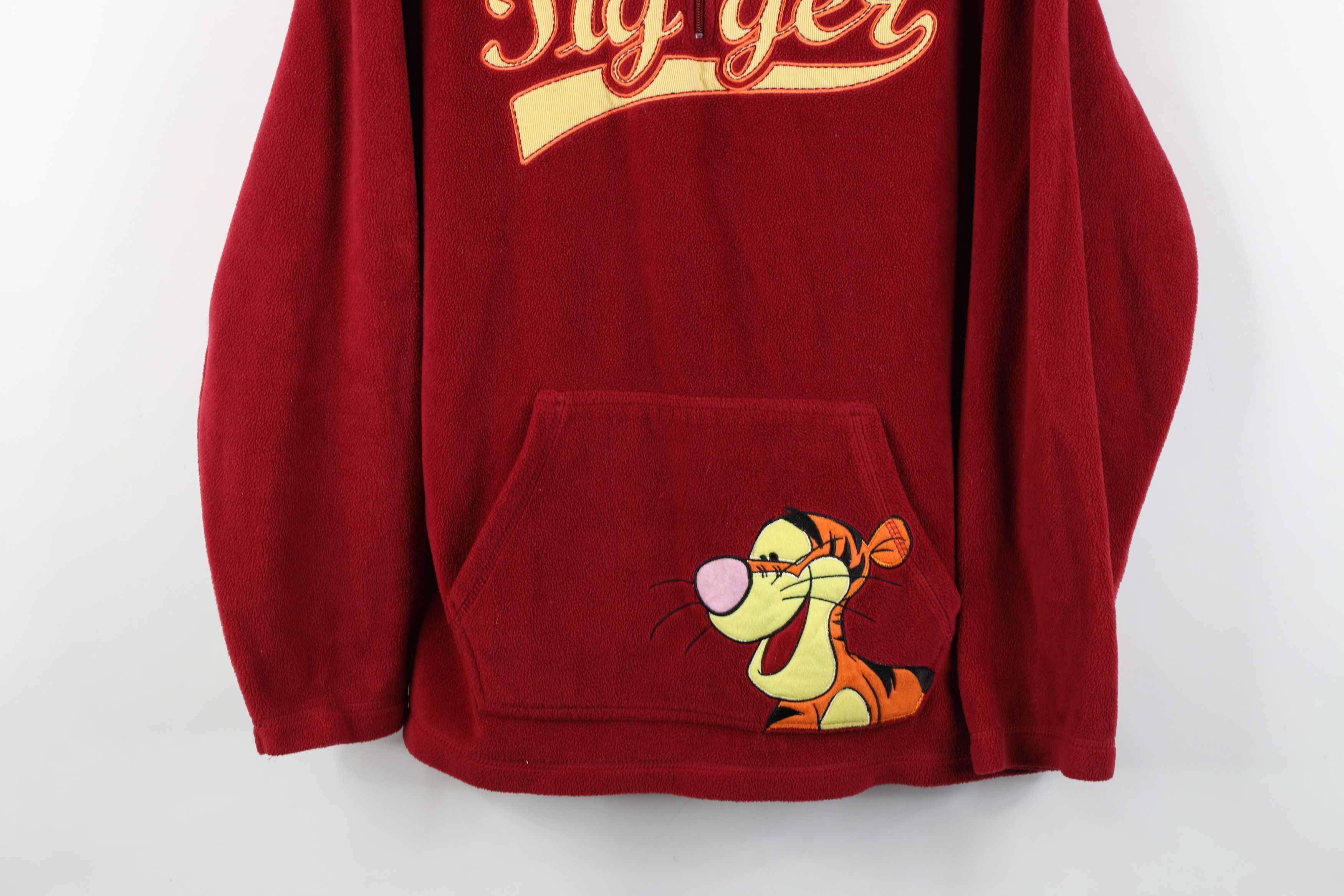 Disney Vintage Disney Winnie the Pooh Tigger Hoodie Sweatshirt Red Size XL / US 12-14 / IT 48-50 - 3 Thumbnail