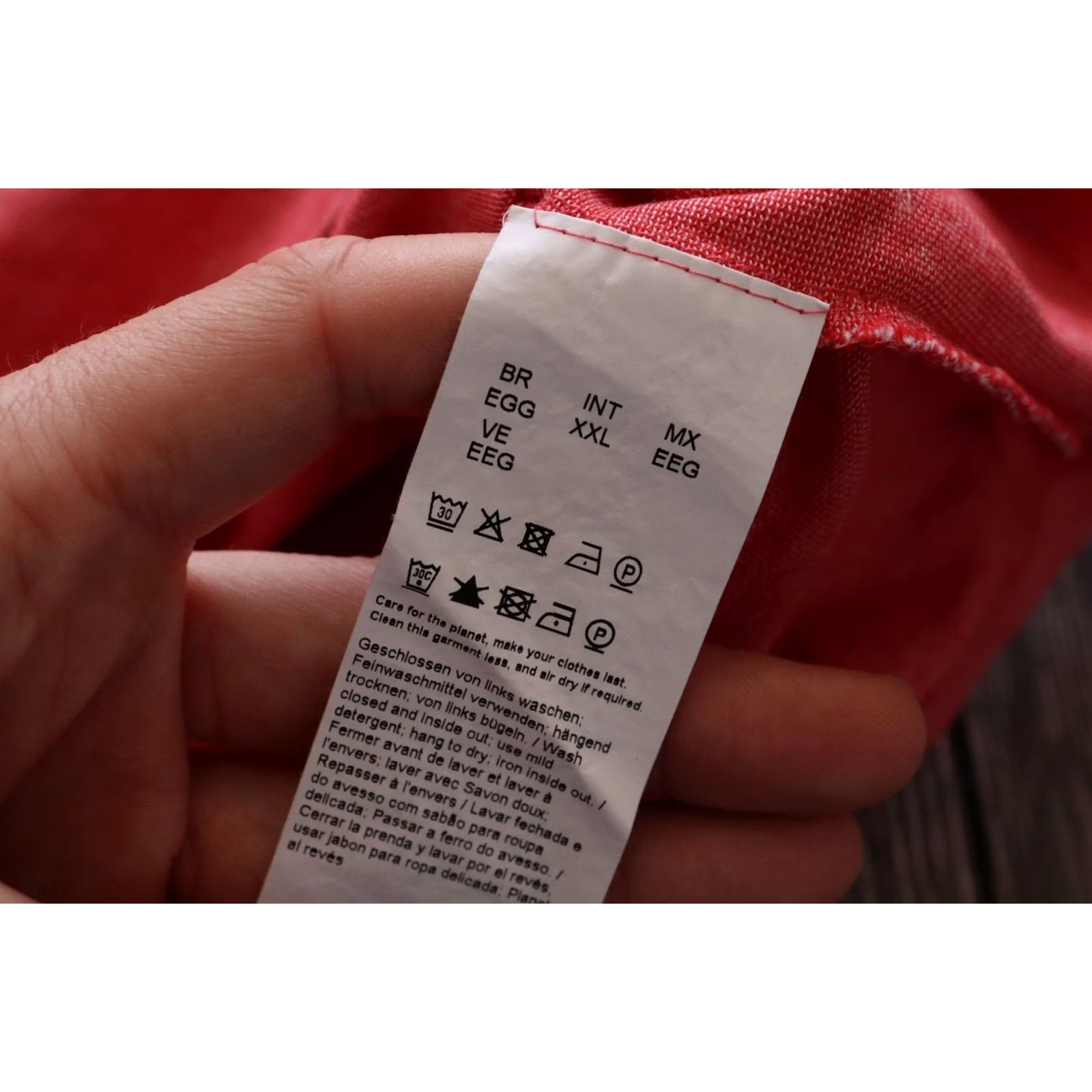 Hugo Boss HUGO BOSS POLO SHIRT Casual PEOXFORD Red Cotton 2XL Mens Slim Short Sleeve Button Collared XXL Look Like XL Size US XXL / EU 58 / 5 - 5 Thumbnail