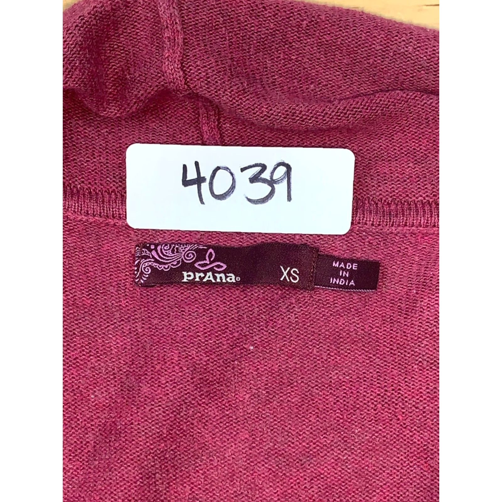Prana prAna Womens Cardigan Open Front Long Sleeve XS maroon Red Cardigan Womens XS Long Sleeve Casual 4039 Size XS / US 0-2 / IT 36-38 - 3 Thumbnail