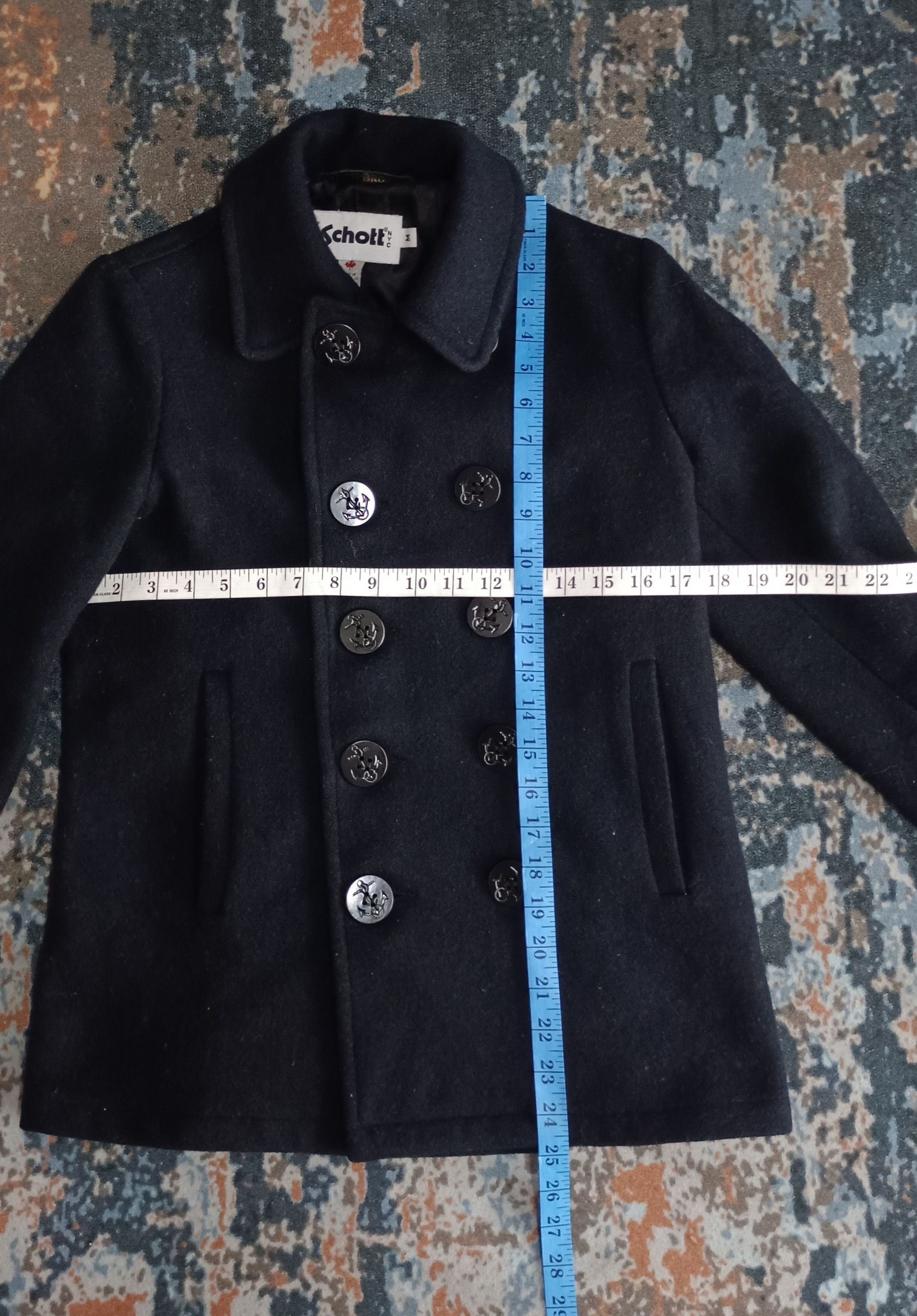 Schott Vintage SCHOTT Bros Peacot Men Jacket Size US S / EU 44-46 / 1 - 14 Thumbnail