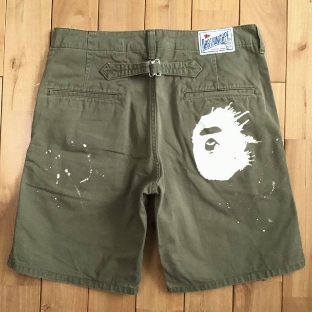 Bape × Nigo BAPE APE HEAD logo painter shorts a bathing ape NIGO ★size S Size US 30 / EU 46 - 1 Thumbnail