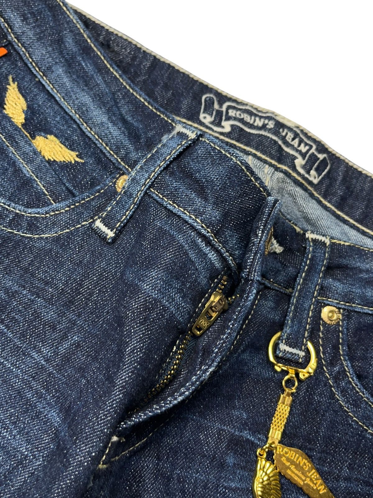 Robins Jeans Vintage y2k Robin’s Jean Low Rise Embroidered Jeans Size 26 Size 26" / US 2 / IT 38 - 7 Thumbnail