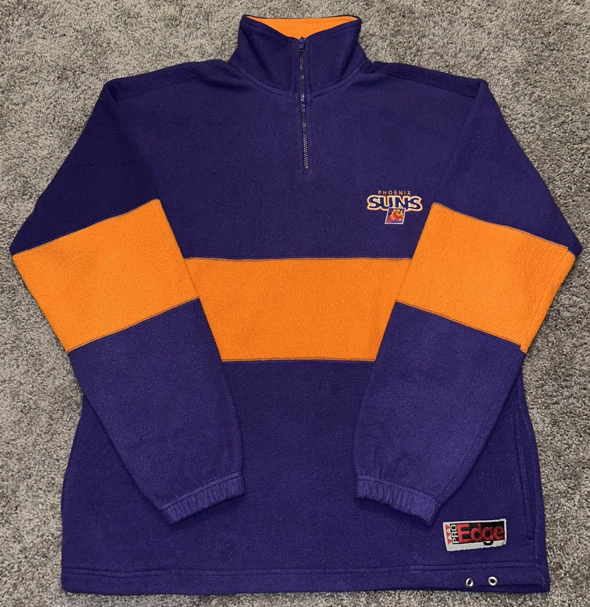Pro Edge Phoenix Suns Vintage Fleece Sweater Zipper Pro Edge *READ* Size US M / EU 48-50 / 2 - 1 Thumbnail