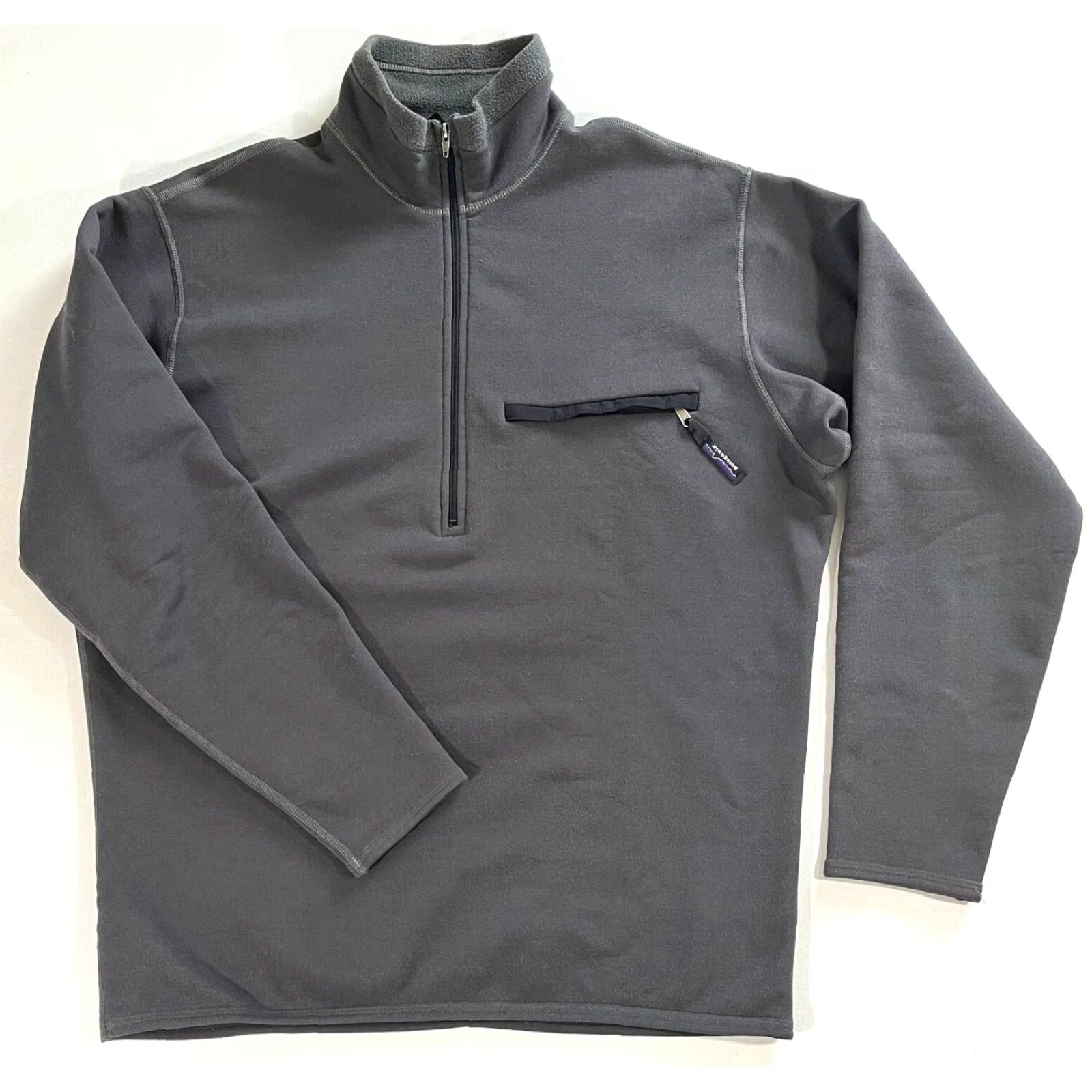 Patagonia VINTAGE Patagonia Men's 1/4 Zip Long Sleeve Fleece Pullover Made in USA Sz L Gray Pullover 1/4 Zip Pockets Thermal Hiking Mens Size US L / EU 52-54 / 3 - 3 Thumbnail