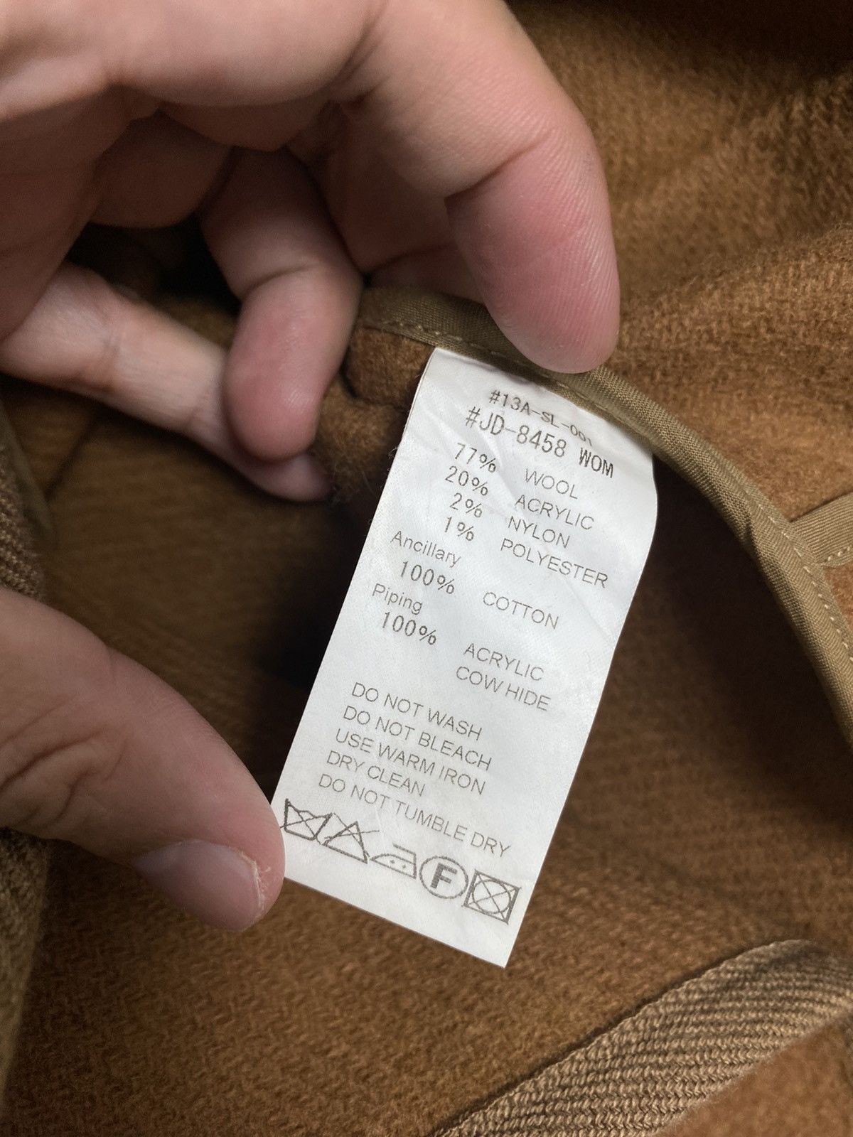 Danton Rare‼️ Danton Vetement Brown Wool Hoodie Jacket Made Japan Size US XS / EU 42 / 0 - 5 Thumbnail