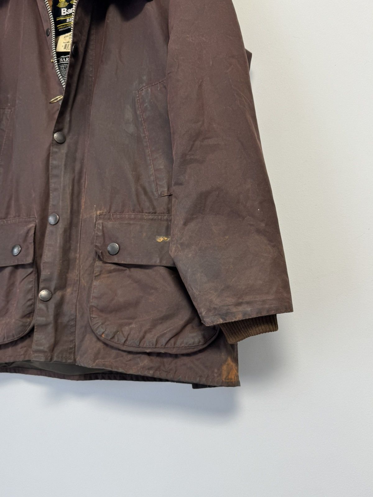 Barbour Vintage Barbour Bedale Wax Jacket Brown C38 England A103 Size US M / EU 48-50 / 2 - 6 Thumbnail