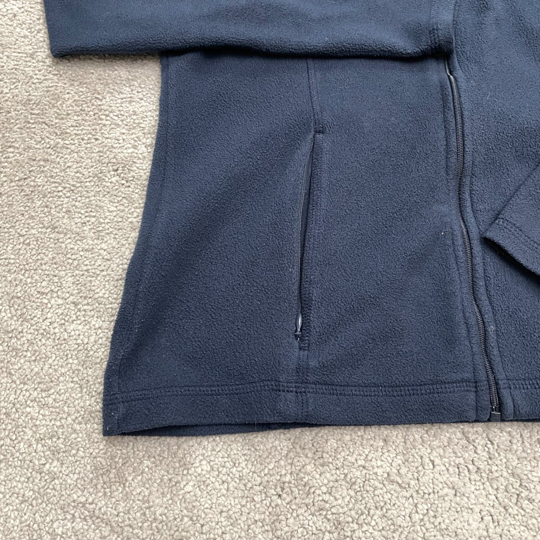 Vintage L.L. Bean Jacket Mens Small Navy Blue Full Zip Fleece Pocket Casual Outdoor Hike Size S / US 4 / IT 40 - 5 Thumbnail