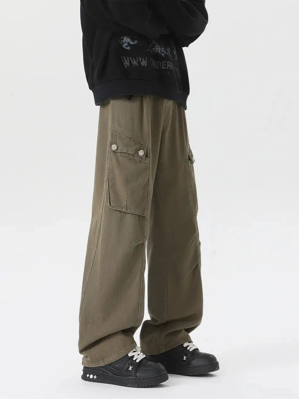 Japanese Brand Retro loose wide leg casual jeans Size US 32 / EU 48 - 5 Thumbnail