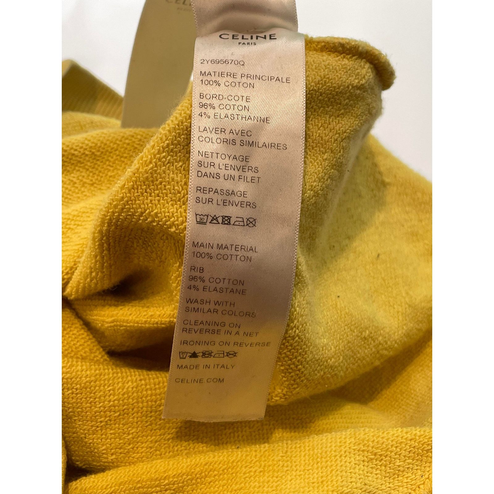 Celine Celine Studded Yellow Hoodie Size M / US 6-8 / IT 42-44 - 7 Thumbnail
