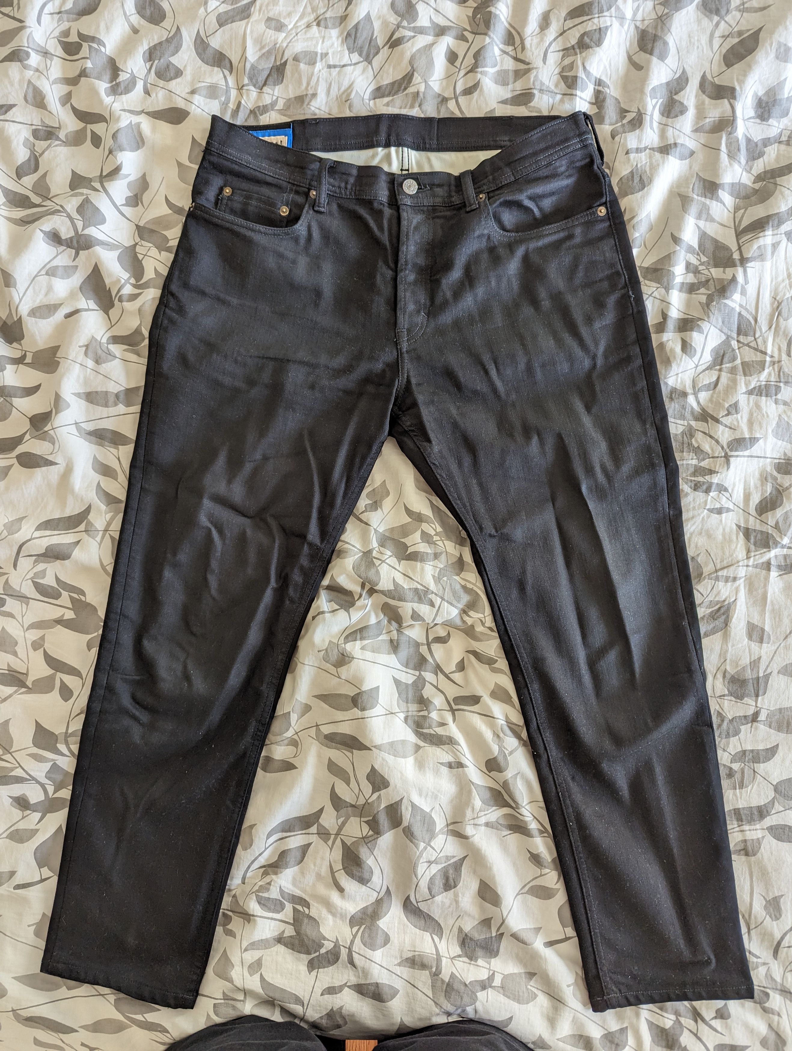 image of Acne Studios Denim Jeans - Bla Konst River Stay Black, Men's (Size 33)