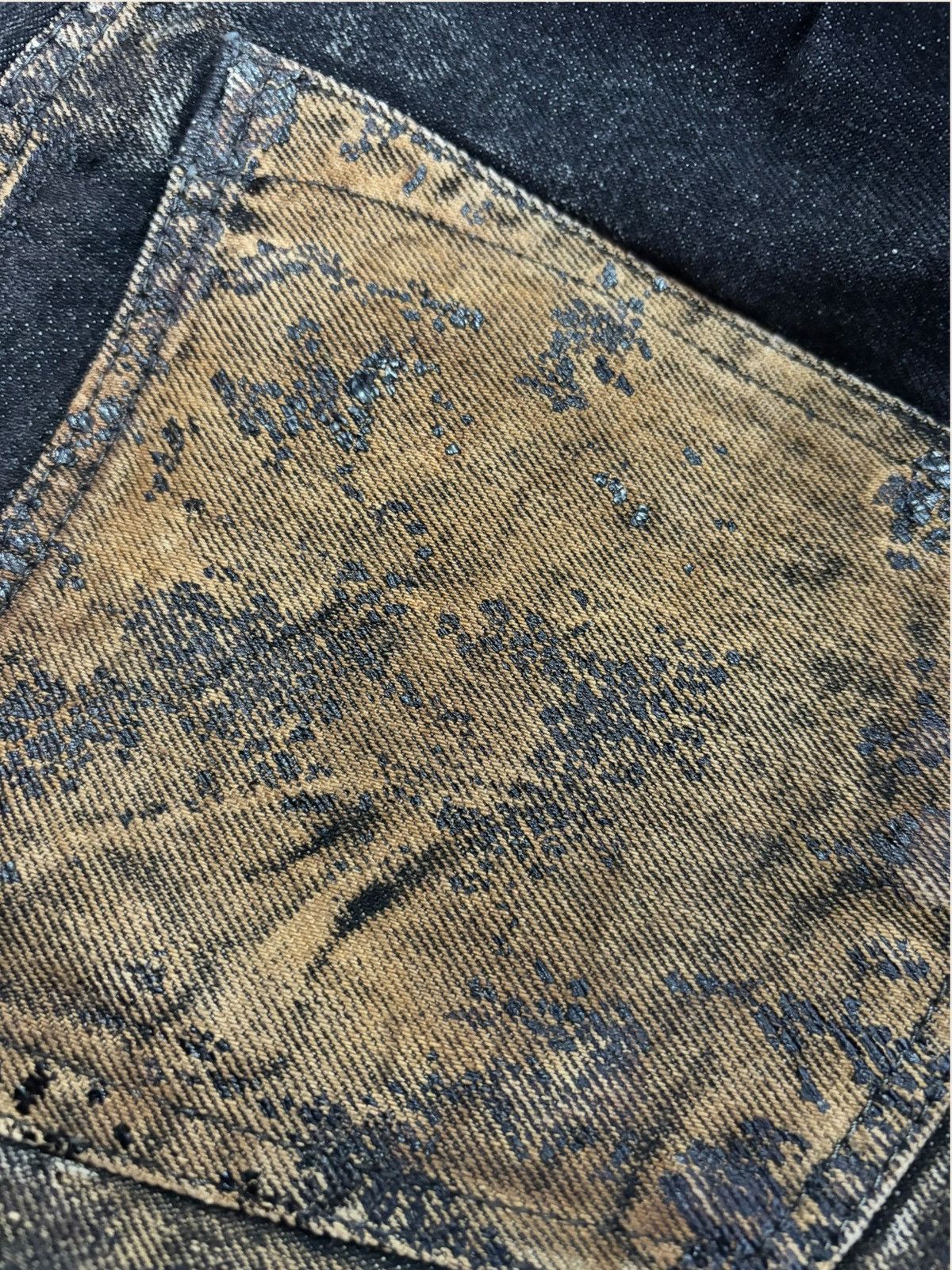 Le Grande Bleu (L.G.B.) Japan Tabloid News Acid Washed Flared Jeans Size US 30 / EU 46 - 10 Thumbnail