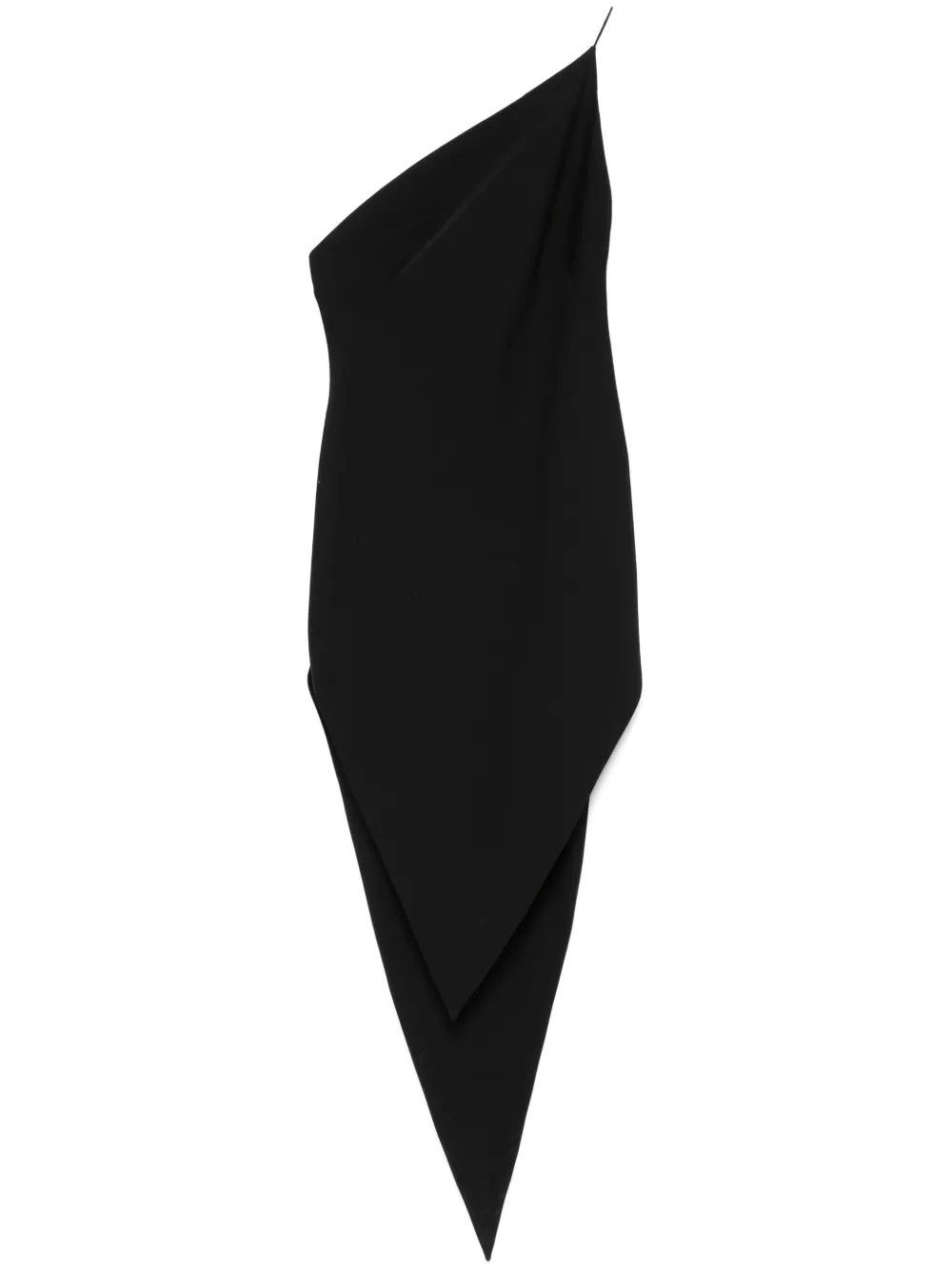 Alexander Wang o1s22i1n0225 Asymmetric One-should Dress in Black Size XS / US 0-2 / IT 36-38 - 2 Thumbnail
