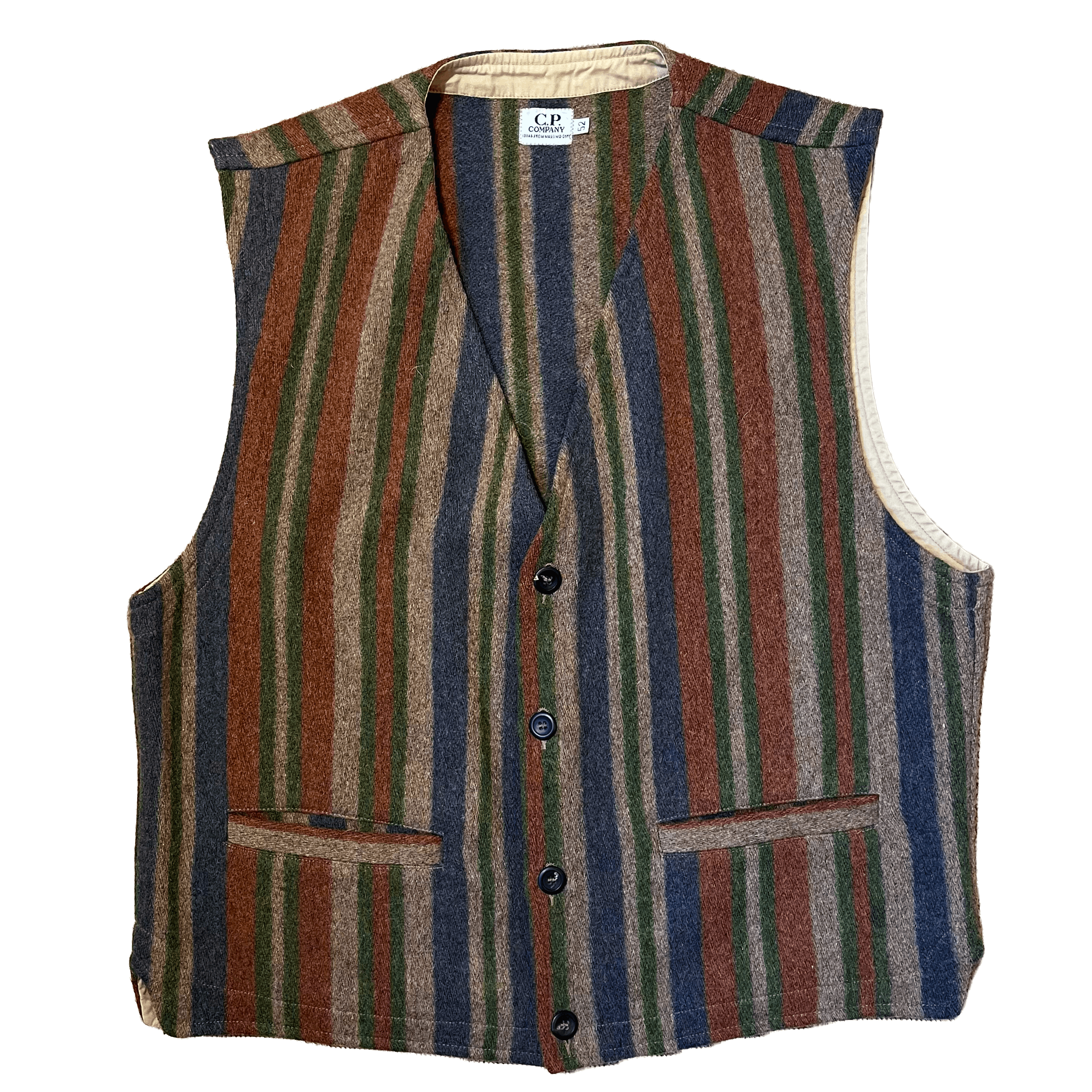 C.P. Company CP Company Men's Striped Waistcoat Size US M / EU 48-50 / 2 - 1 Thumbnail